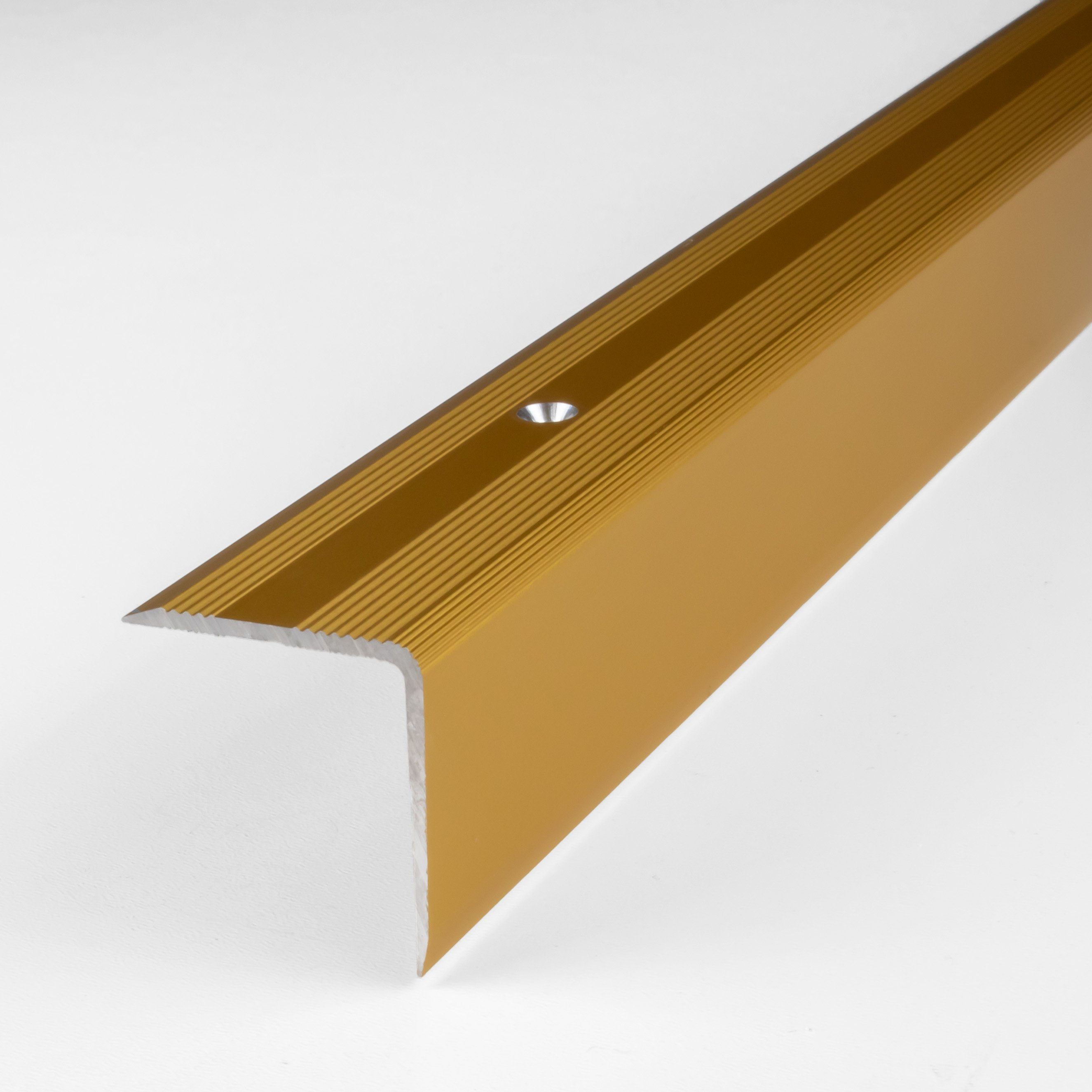 PROVISTON Treppenkantenprofil Aluminium, 30 x 32 x 1000 mm, Goldfarbig, Treppenkanten Winkel (1-St)