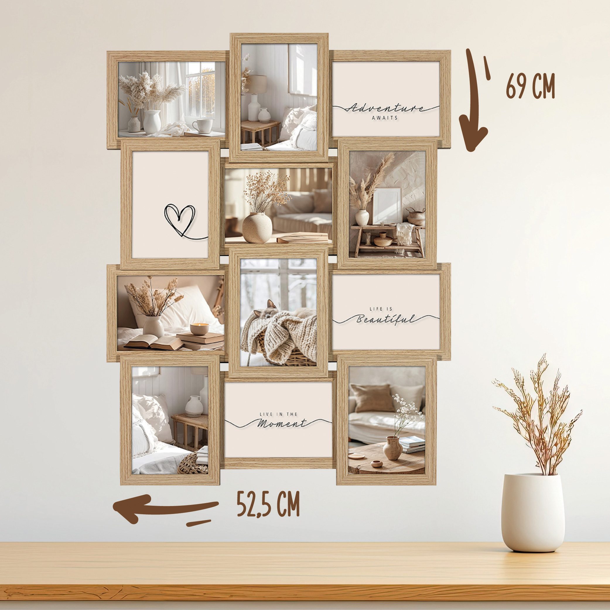 Wackadoo Living Bilderrahmen Collage Nordic, für günstig online kaufen