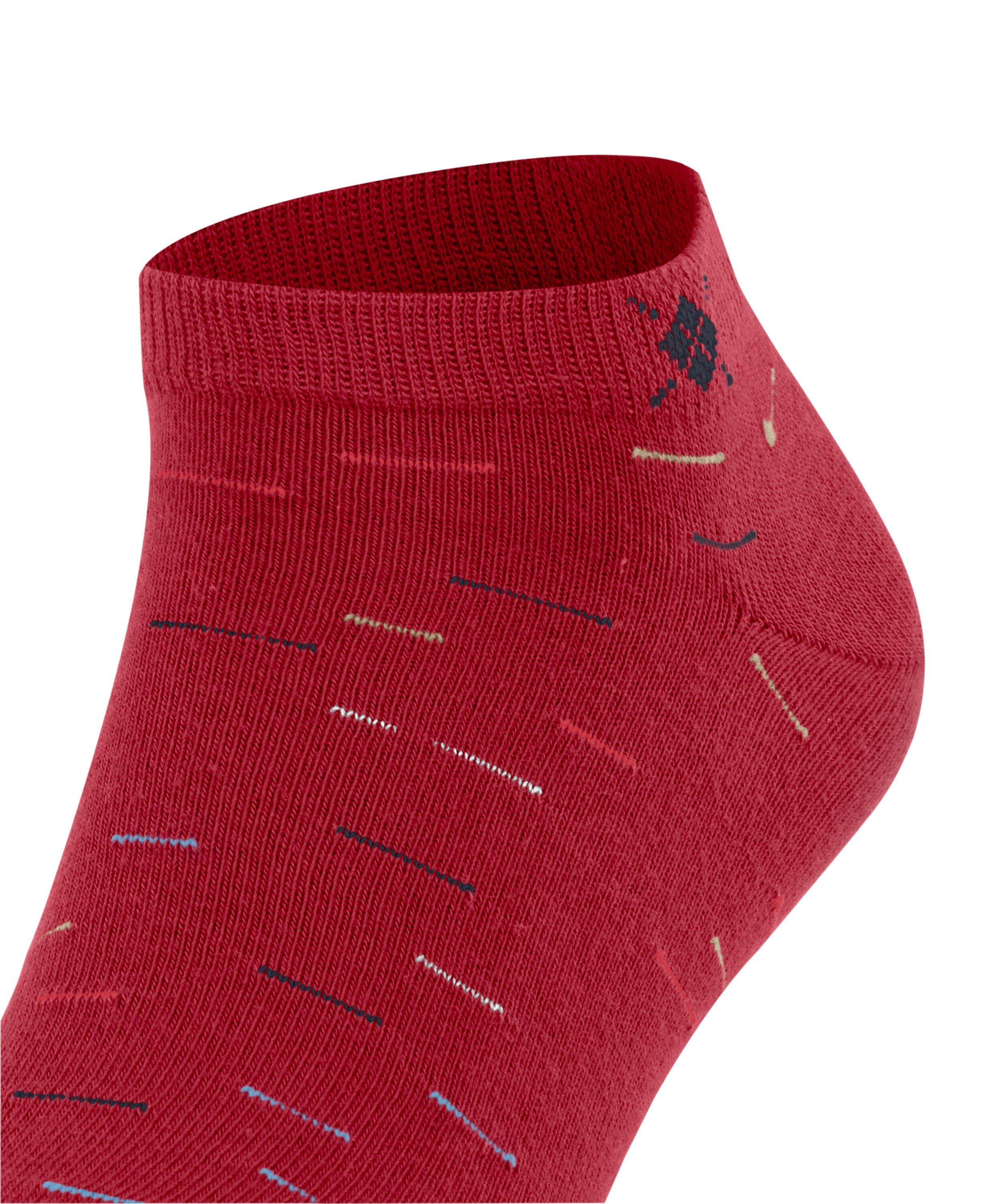 Burlington Sneakersocken Multi Stripe pepper red (8074) (1-Paar) mit Baumwolle