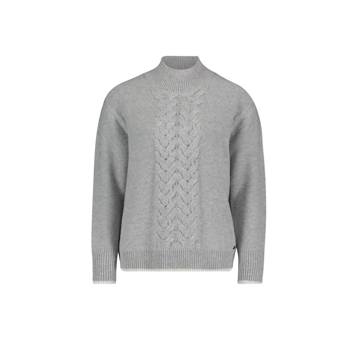 Longpullover Rollkragenpullover für Damen in silber