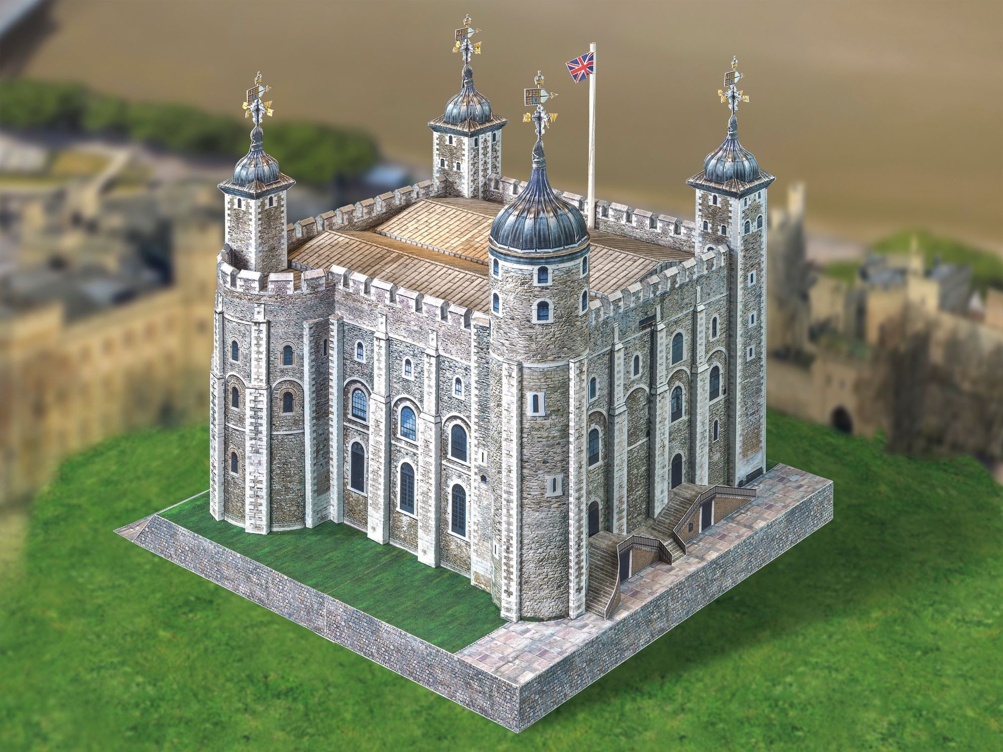 Aue Verlag Modellbausatz Schreiber Bogen Tower London