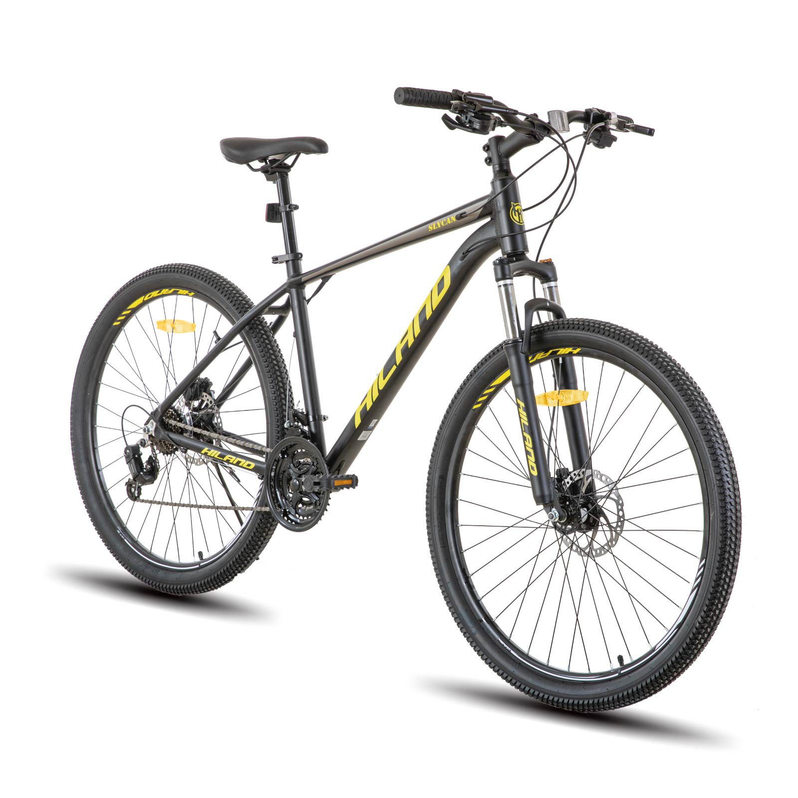 HILAND Mountainbike 27,5 Zoll Fully MTB mit Federung Leichtmetallrahmen, mit Aluminiumrahmen 21 Gang Schaltung Hydraulische Scheibenbremse