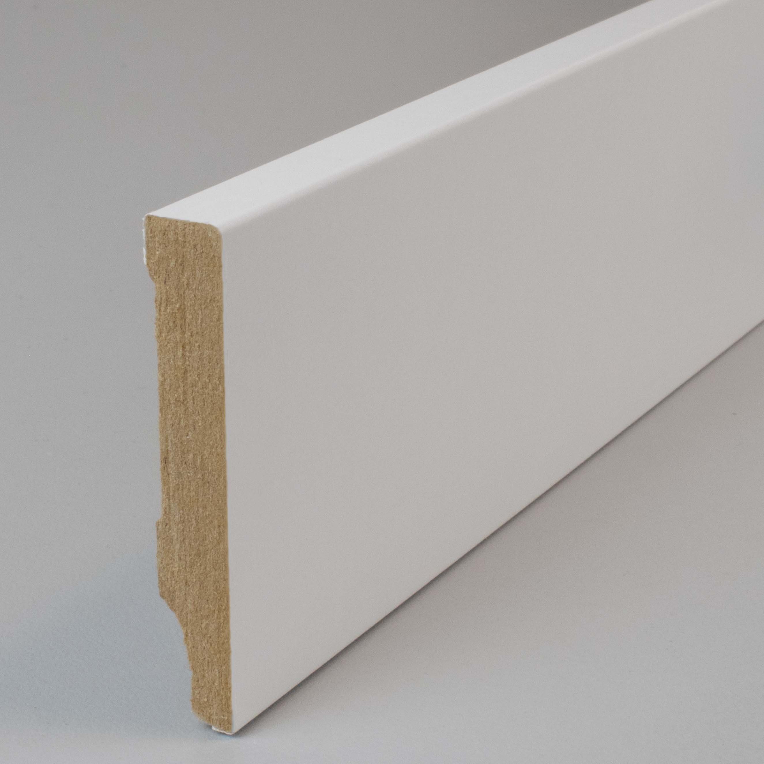 PROVISTON Sockelleisten-Aussenecke 10 x 58 x 400 mm Aussenwinkel MDF-Kern foliert Weiß by PROVISTON, 2-St.