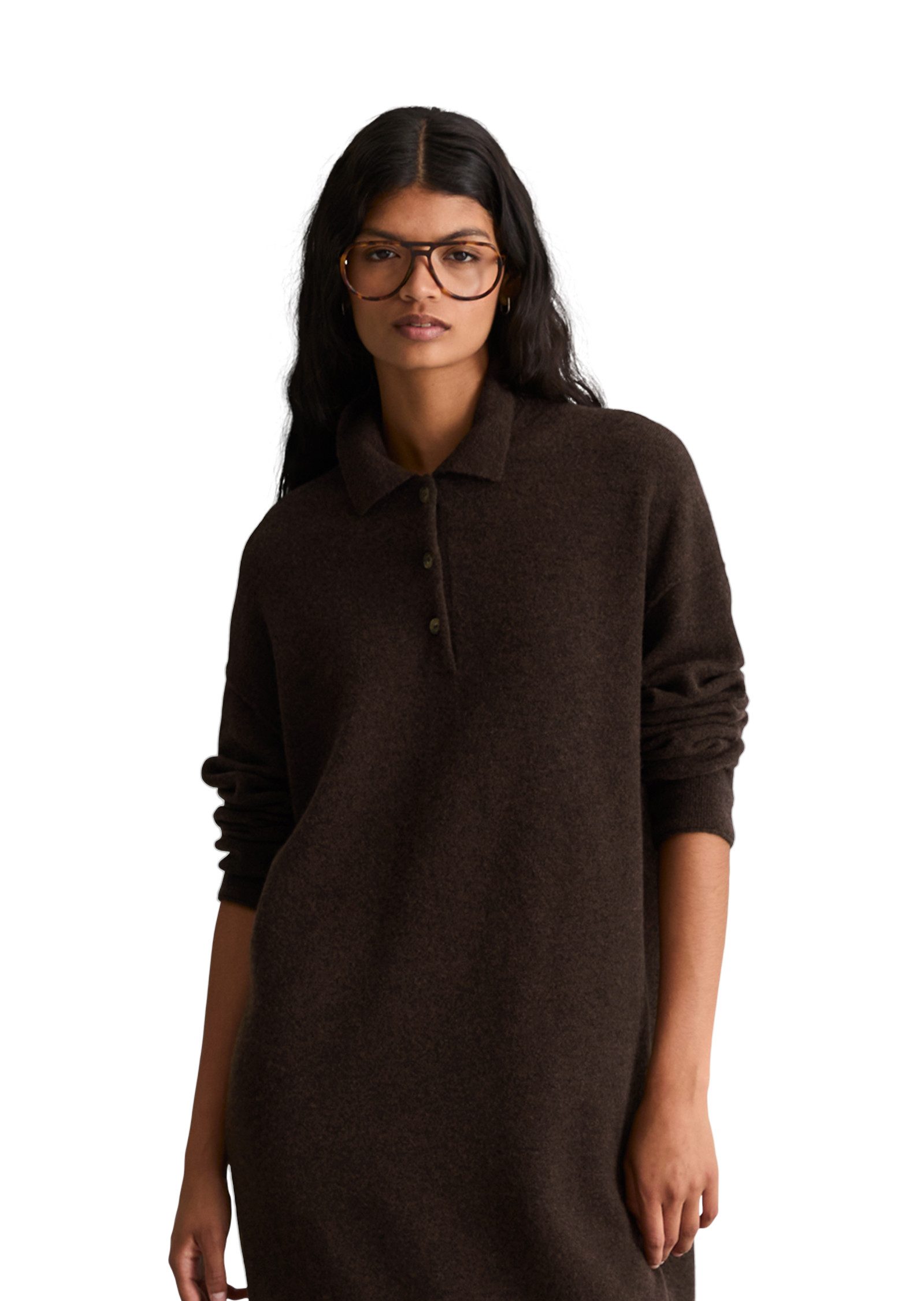 Marc O'Polo DENIM Strickkleid oversize aus weichem Schurwolle-Mix