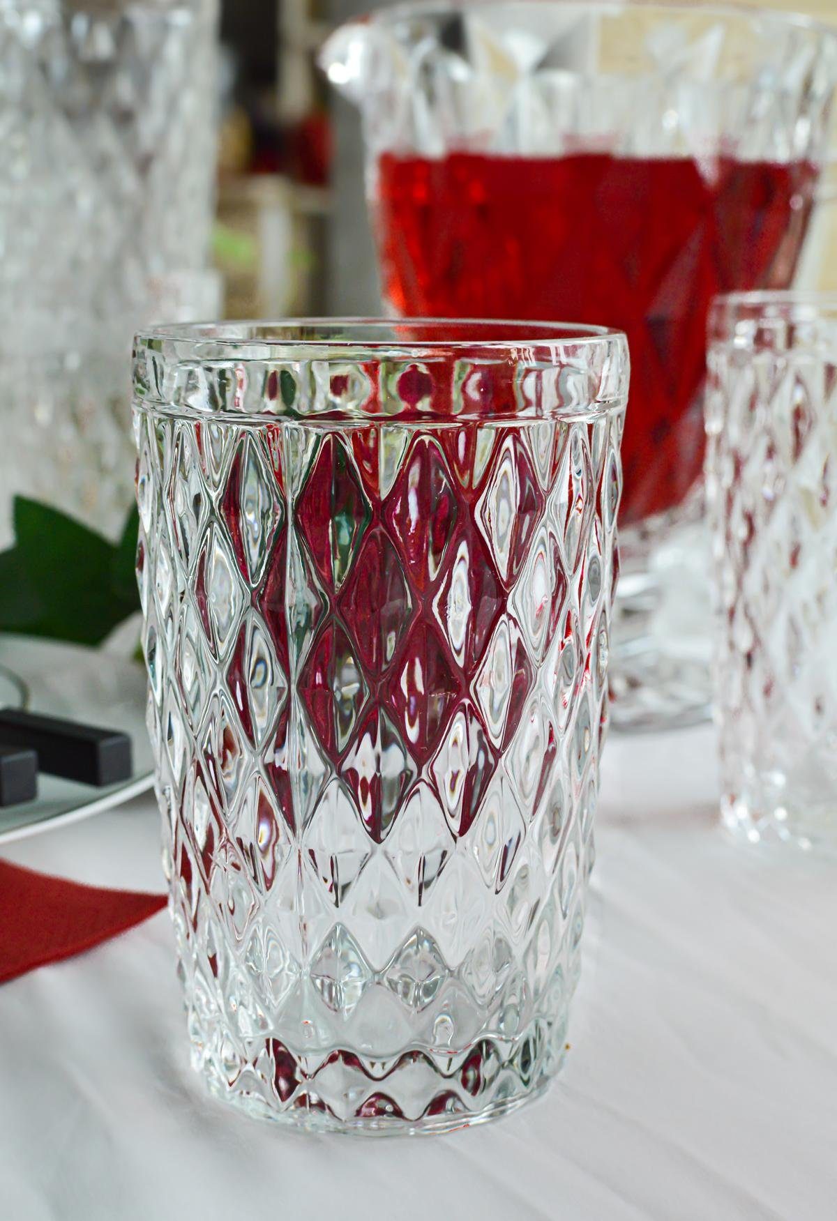 Sendez Longdrinkglas 6 Trinkgläser 300ml mit Relief Wassergläser Saftgläser Cocktailgläser