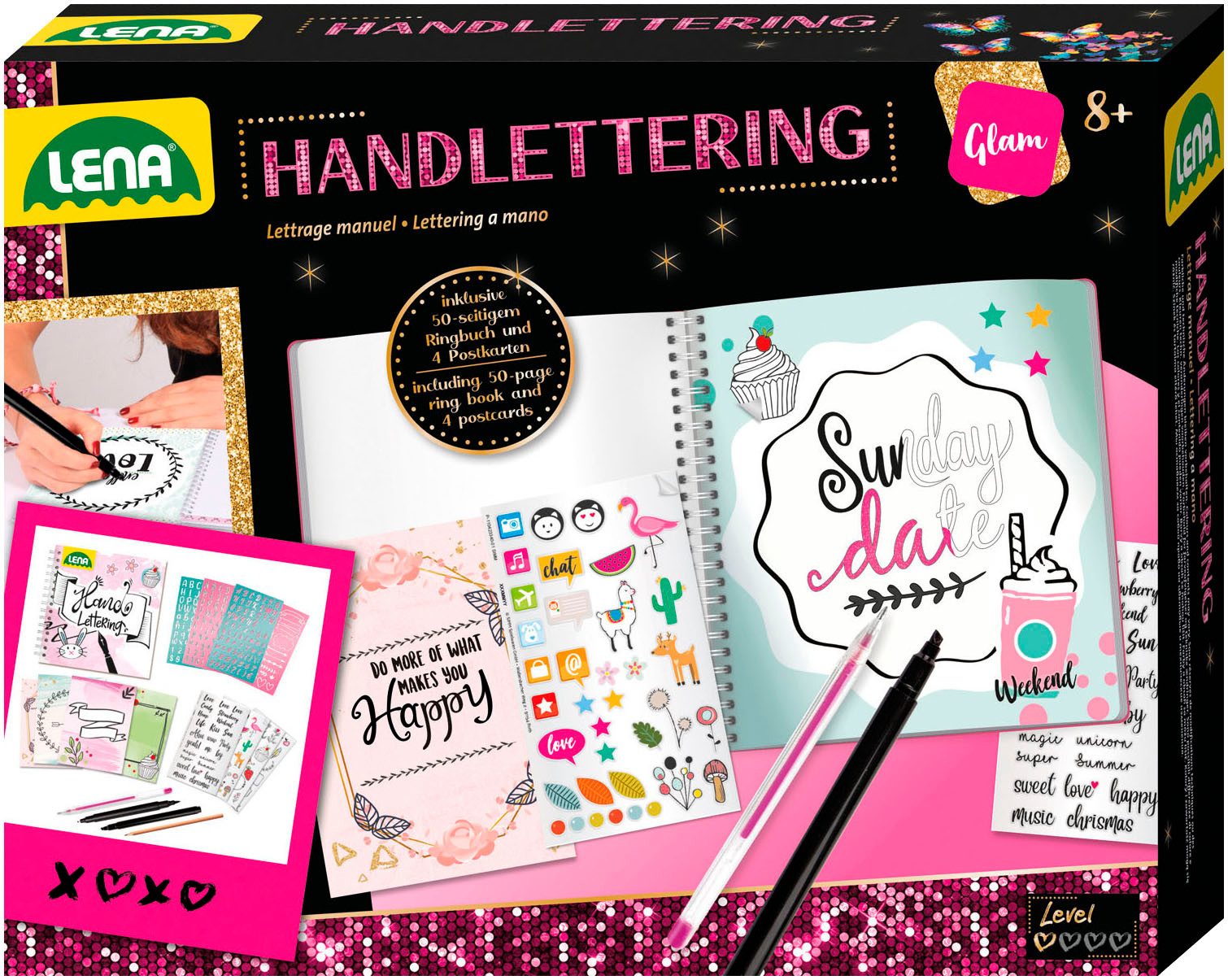 Lena® Kreativset Handlettering-Set