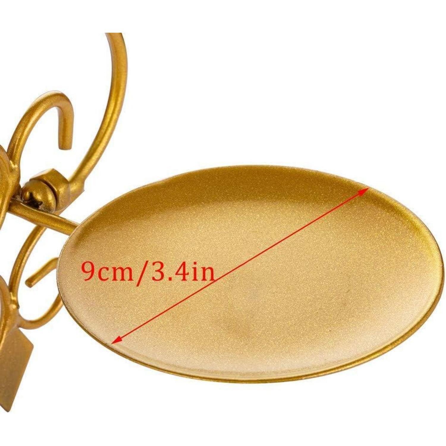LuxusKollektion Wandkerzenhalter Wandkerzenhalter Wandleuchter Kerzenständer Metall 2er Set, Teelichter (1 St) – Bild 5 von 5