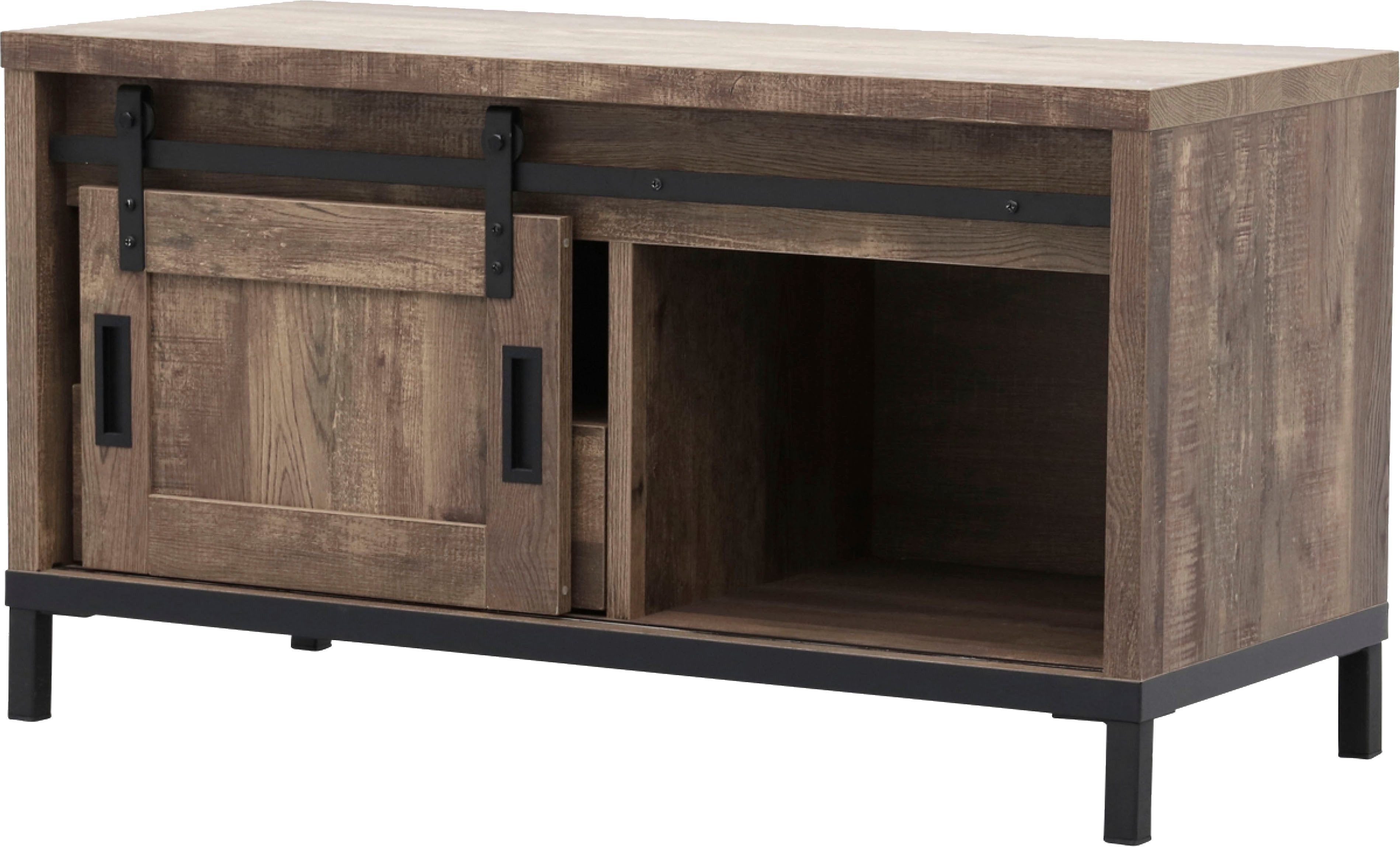 OMG Design TV-Schrank Stanley Lowboard mit Schiebetür, Breite 120 cm, in zwei Breiten