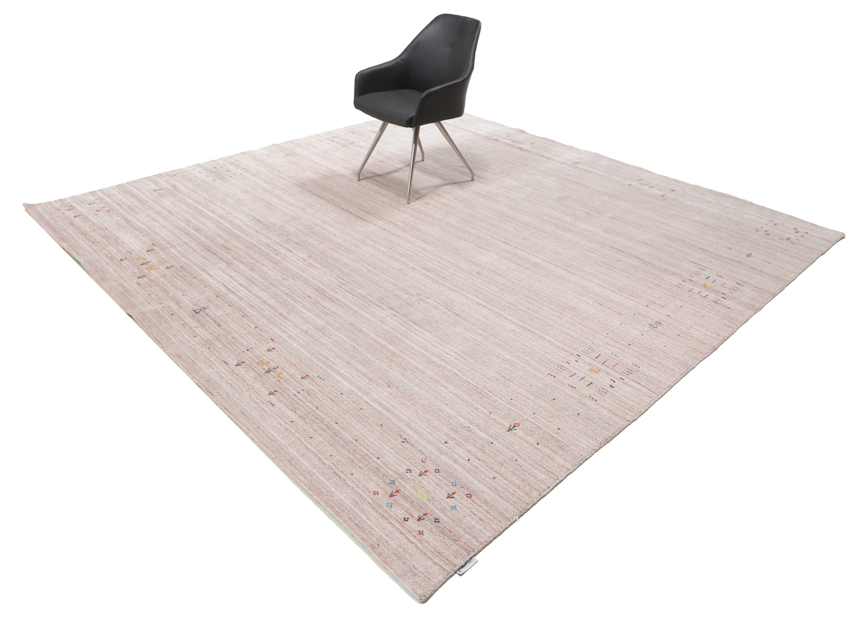 Carpet Avenue Teppich Gabbeh loom Mara 305x305, Quadrat, Höhe: 14 mm