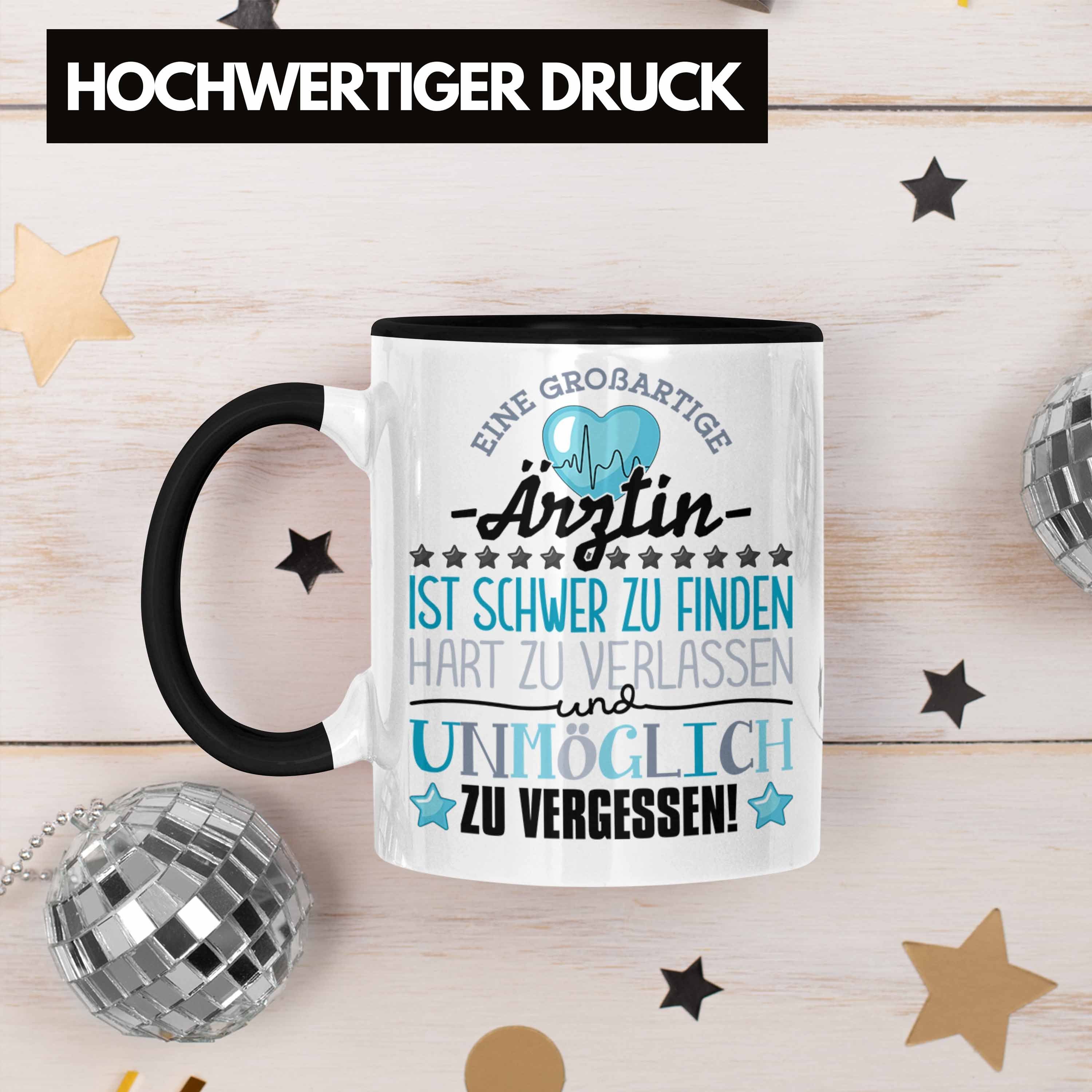 Dan Tasse Trendation Schwarz Ärztin Ärztin Tasse Spruch Trendation - Abschied Abschiedsgeschenk