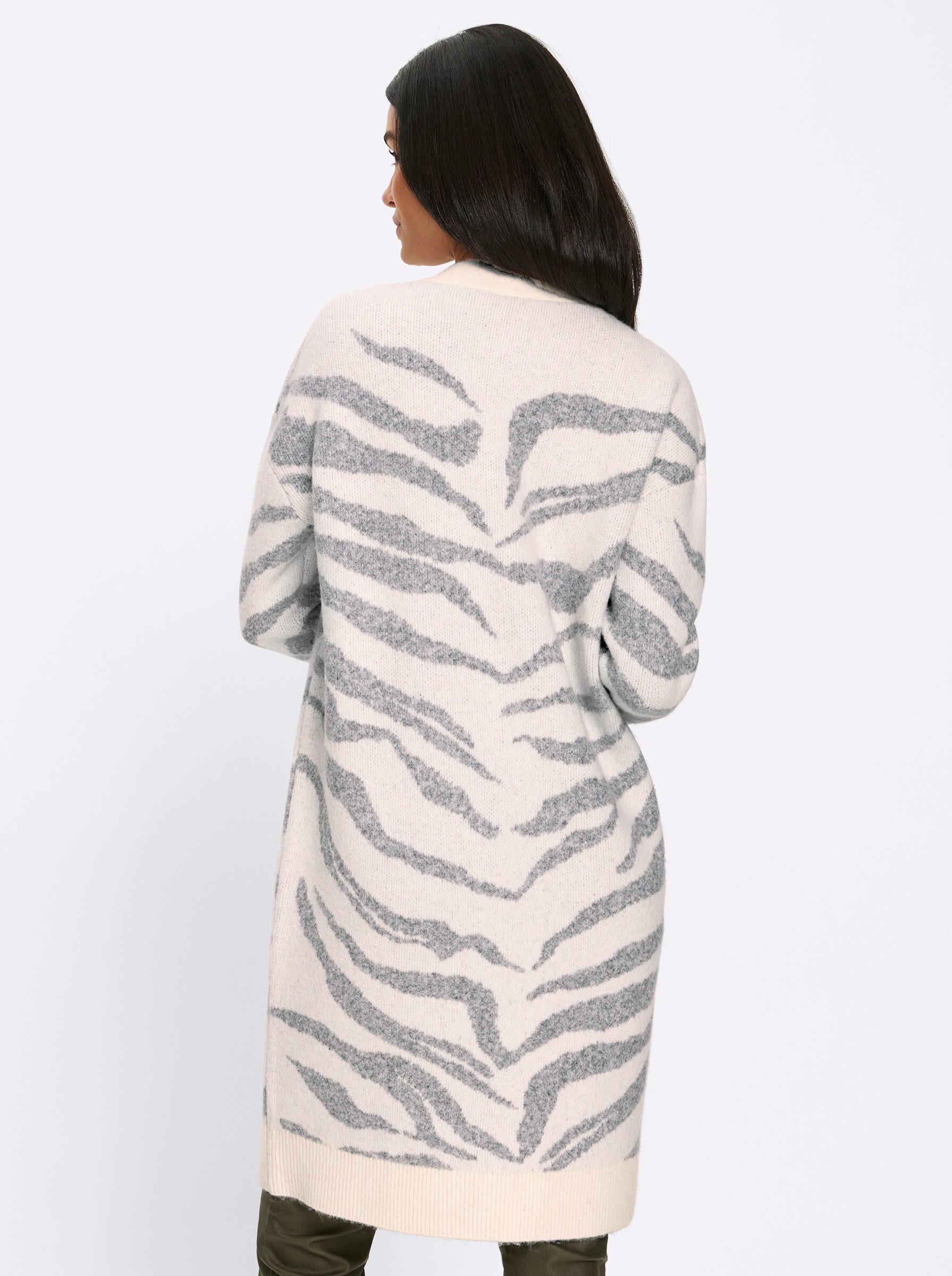 heine Strickjacke Strickmantel Langarm Jacquard