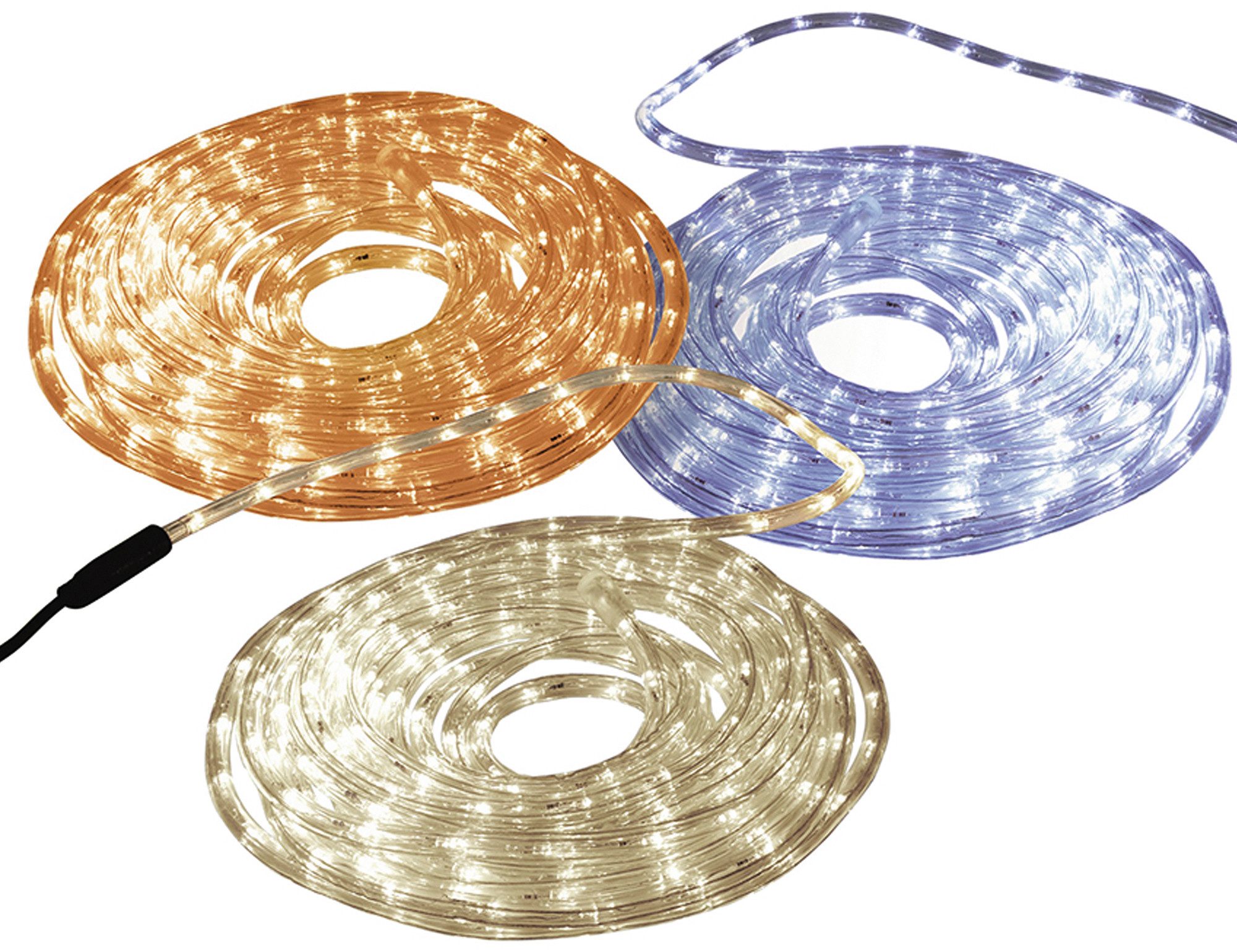 LUCCIKA Lichterkette 10 M – 120 MaxiLEDs (20% Blitz), Für Innen & Außen, Mit Netzteil