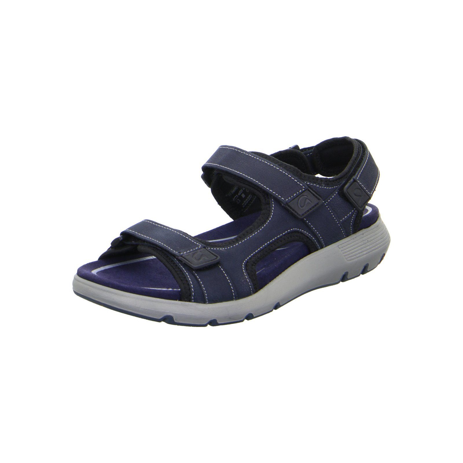 Ara Sandro - Herren Schuhe Sandale Nubuk blau