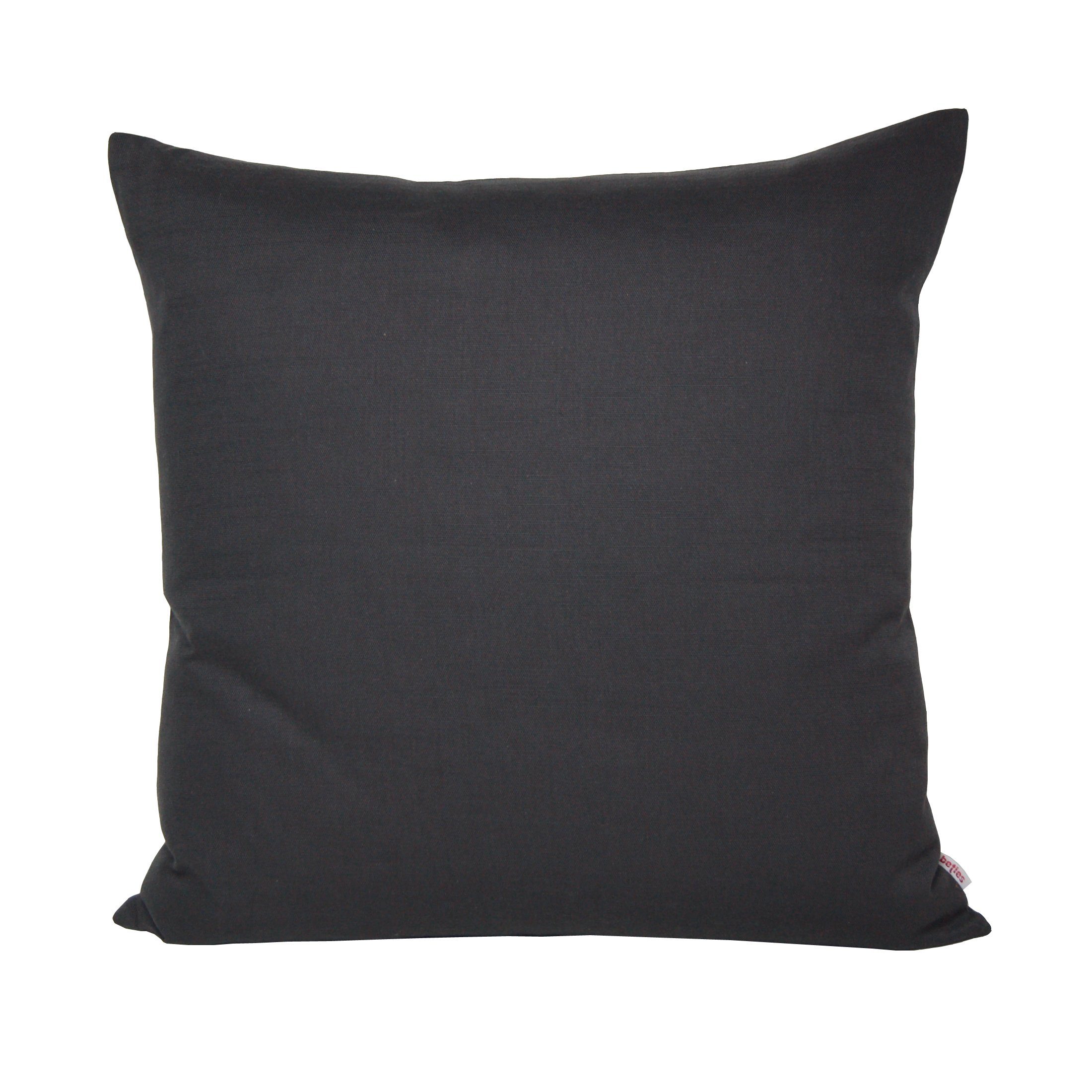 beties Kissenbezug Farbenspiel, (1 Stück), ca. 50x50 cm Kissenhülle Dekokissen Uni (Schiefer)