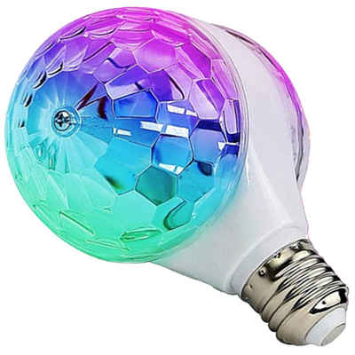 Retoo Discolicht LED E27 Discolicht Partyleuchte Glühbirne Diskokugel Rotierende RGB, Bühnenbeleuchtungseffekt, Lange Lebensdauer, Hohe Schadensresistenz