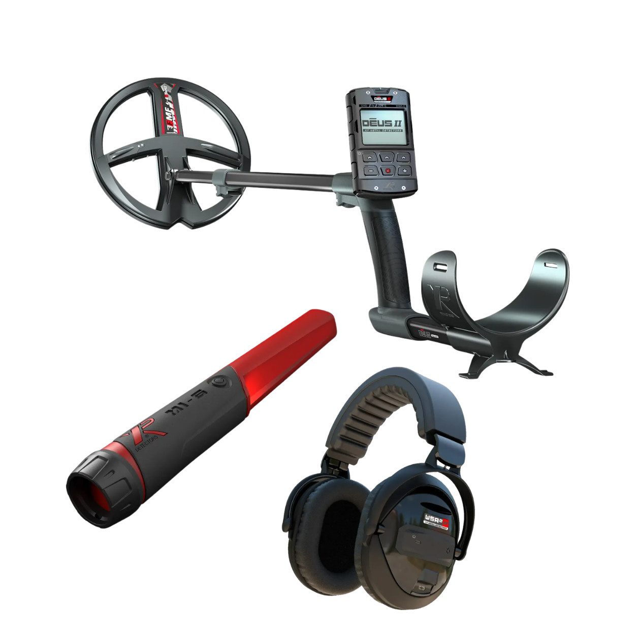 XP Metal Detectors Metalldetektor XP DEUS 2 II 22 FMF RC WSA XL ST Metalldetektor, 22cm Spule, + Gratis Mi6 Pinpointer