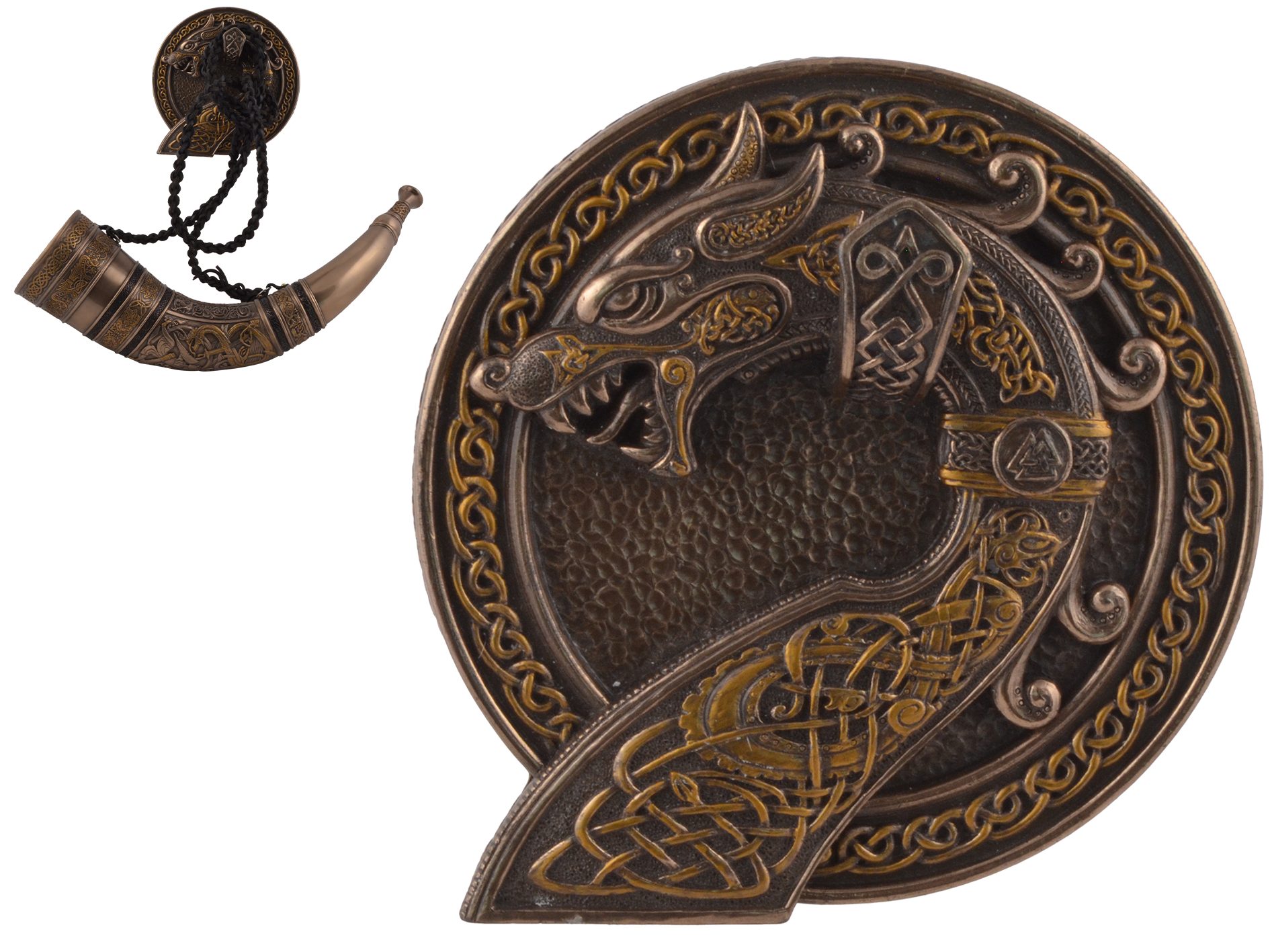 Gmbh Wanddekoobjekt Keltischer LxBxH: von Vogler bronziert by Drache direct als Hand Wanddisplay ca. 16x17x6cm Veronese, bronziert, -