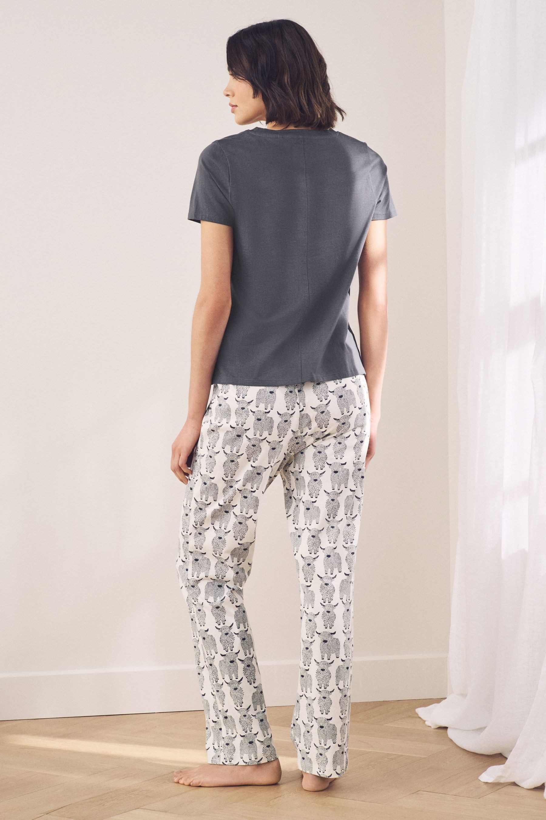 Next Pyjama Kurzarm-Schlafanzug aus 100 % Baumwolle (2 tlg) günstig online kaufen