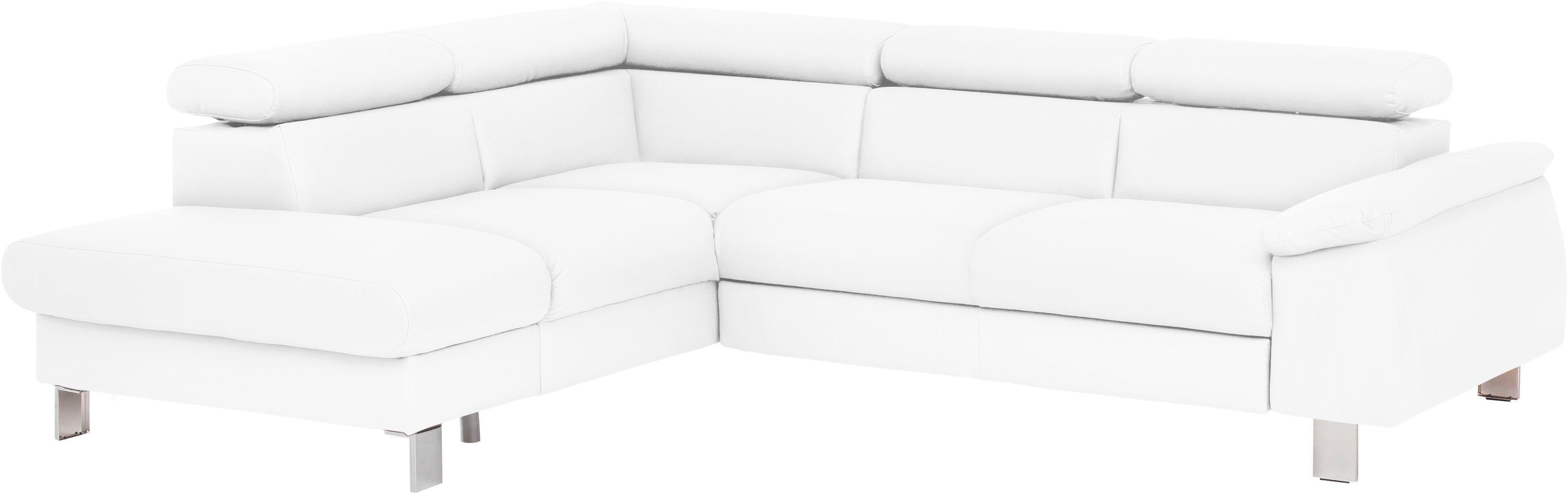 COTTA Ecksofa "Komaris L-Form mit Kopfteilverstellung", wahlweise mit Bettf günstig online kaufen