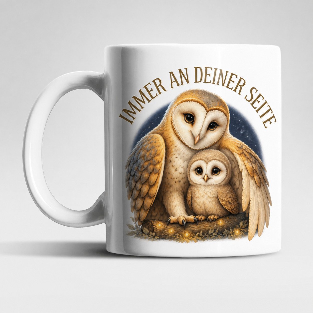 WS-Trend Tasse Immer an deiner Seite Tasse 325 ml Keramik Tiermotiv 3D, Keramik, 10 Motive zur Wahl