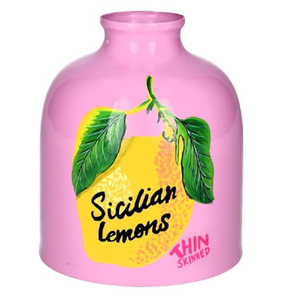 Dekovase Vase Taormina Sicilian Lemons Rosa