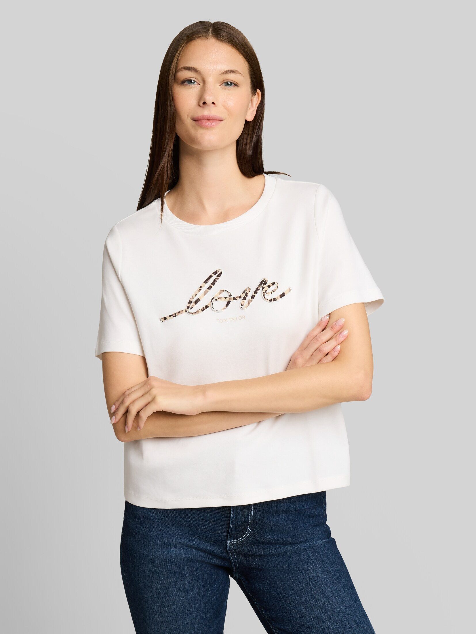 TOM TAILOR T-Shirt T-Shirt (im Einserpack) T-Shirt aus Baumwolle
