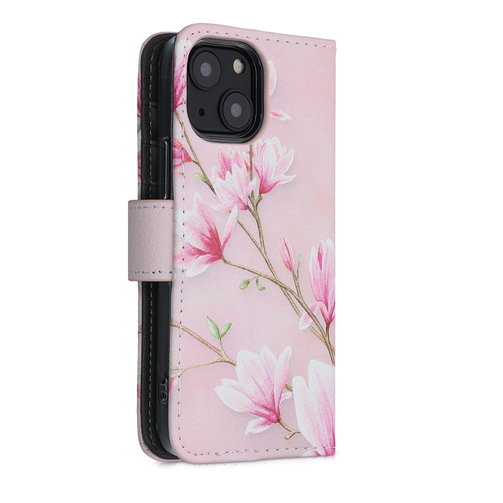 kwmobile Handyhülle Wallet Case für Apple iPhone 13 mini, Hülle mit Ständer Kartenfächer - Handyhülle