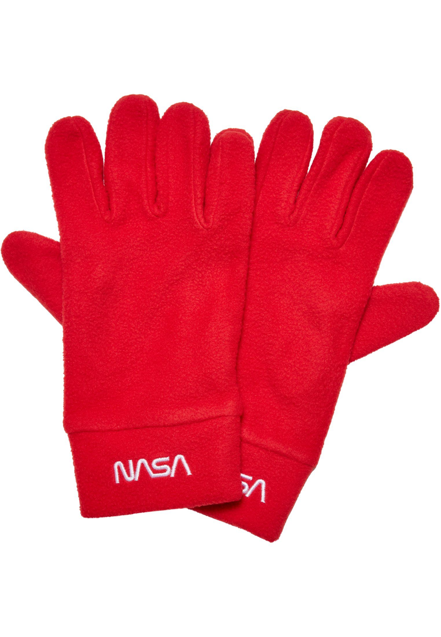 NASA Fleece Set Accessoires Baumwollhandschuhe MisterTee red