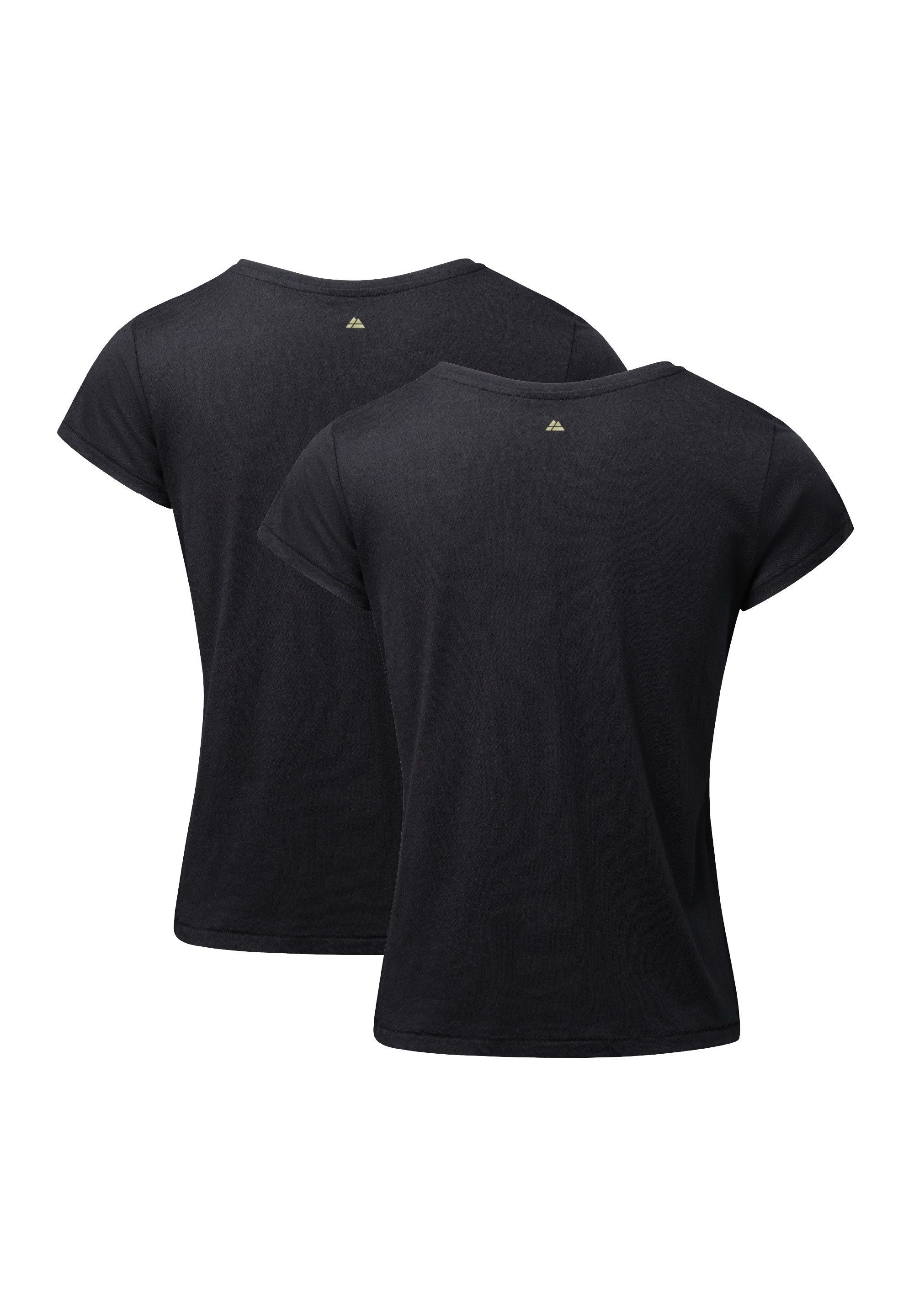 DANISH ENDURANCE T-Shirt Ease V-Neck Damen (2er-Pack) aus Modal & Baumwolle, leicht & atmungsaktiv – Bild 3 von 5