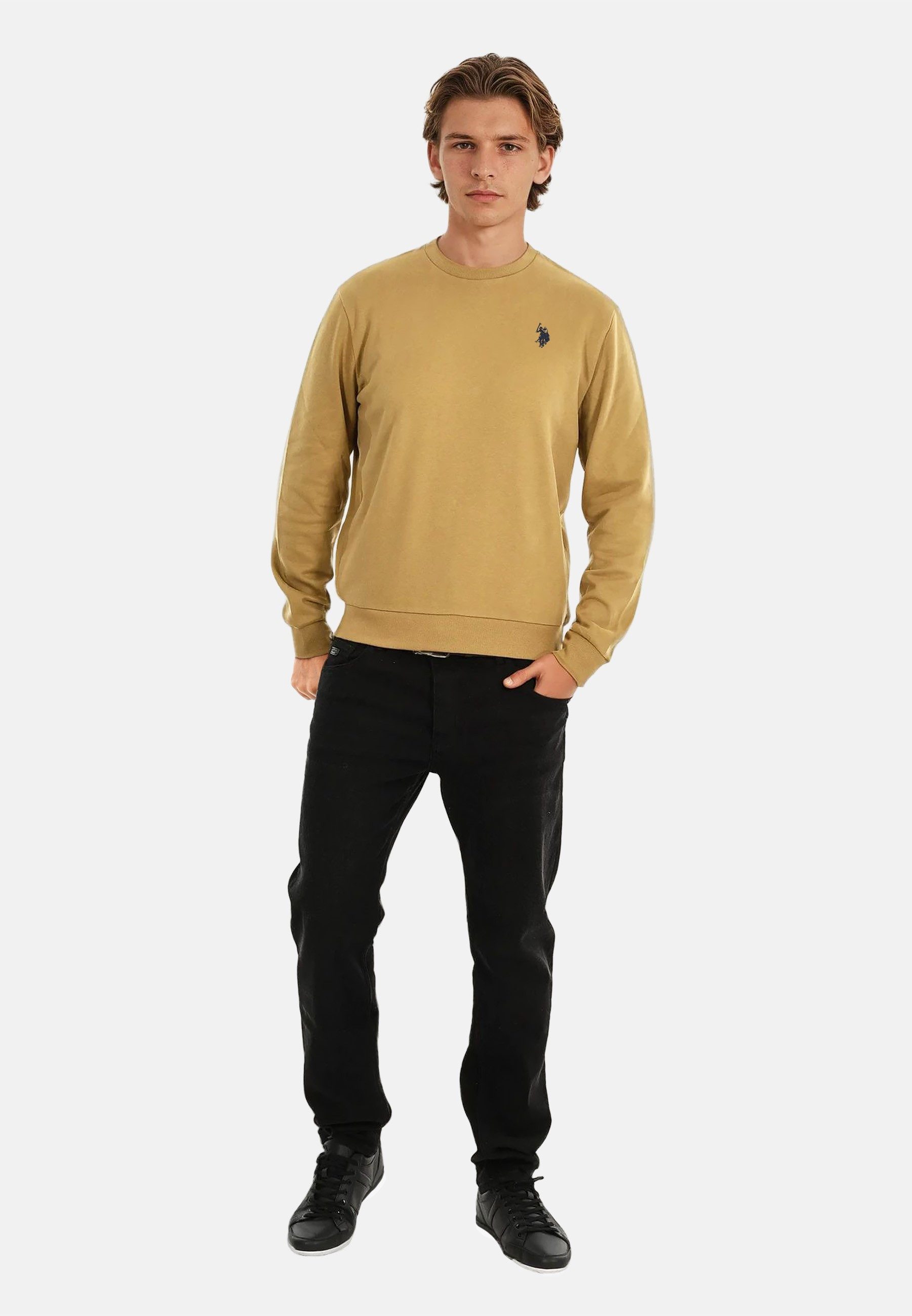 U.S. Polo Assn. Rundhalspullover Pullover USJaxxon – Herren Sweatshirt mit günstig online kaufen