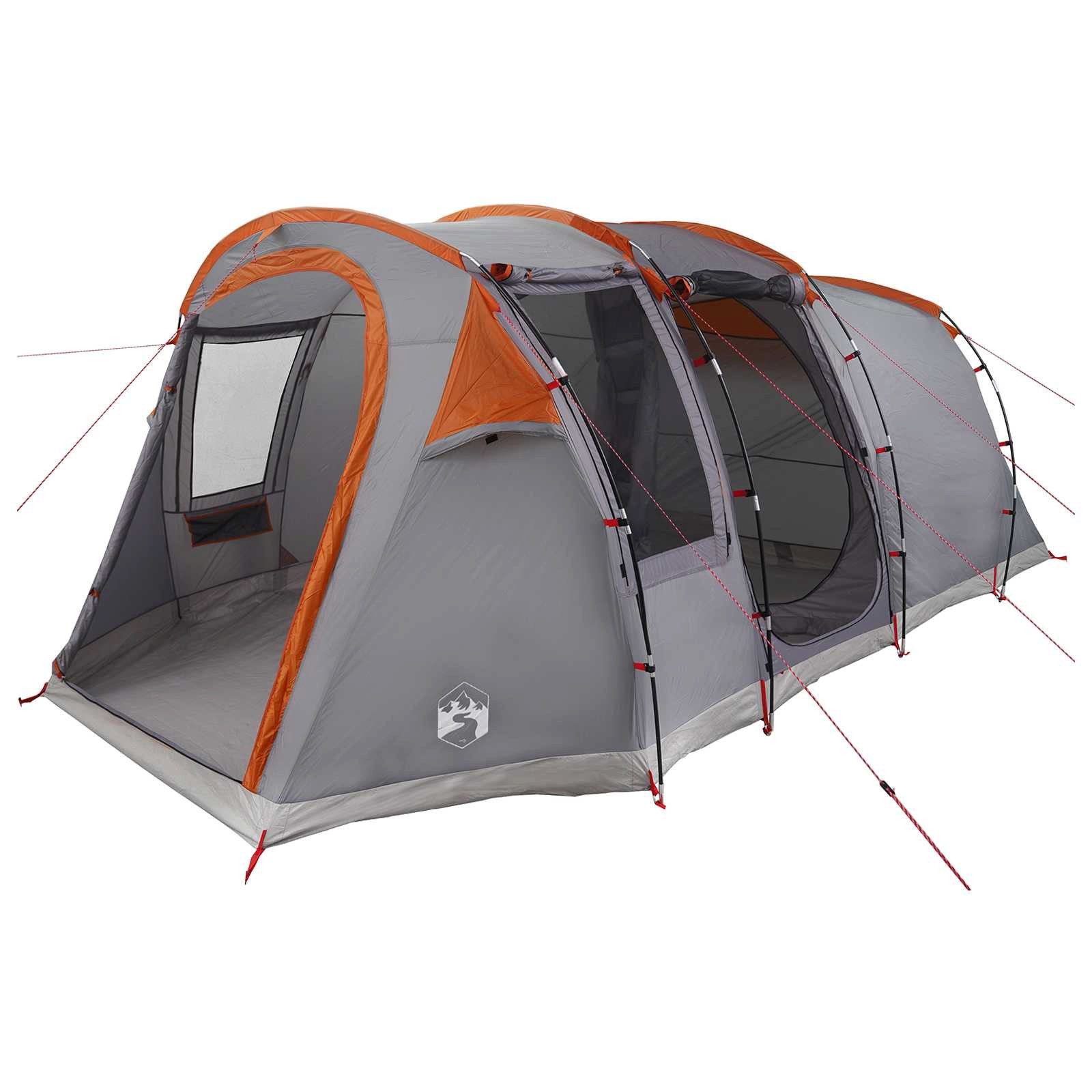 vidaXL Tunnelzelt Tunnelzelt Grau und Orange 505 x 330 x 204 cm, (1 tlg)