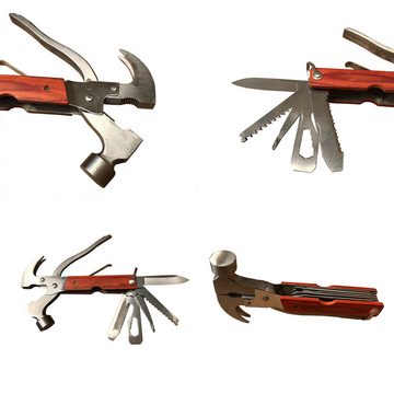 Retoo Multitool Multitool Multifunktionswerkzeug Zange Messer Hammer Camping Outdoor, (Set, Mehrfachwerkzeug, Unterricht in Deutsch), Vielseitigkeit, Praktikabilität, Robuste Verarbeitung, Notfallwerkzeug