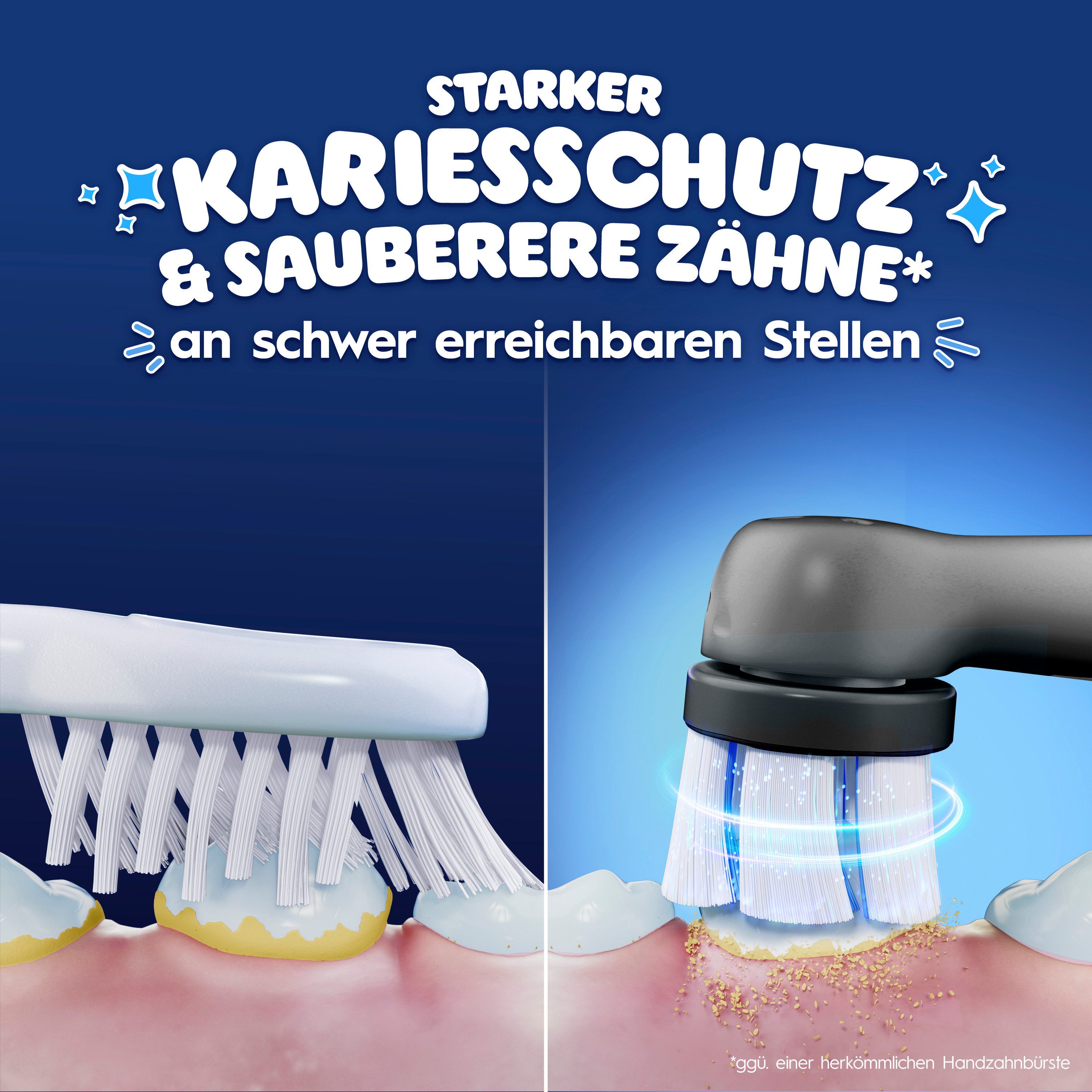 Oral-B Aufsteckbürsten iO Kids 6+ Marvel Spiderman, Sanft zu wackeligen Zähnen & Zahnfleisch, ab 6 Jahren