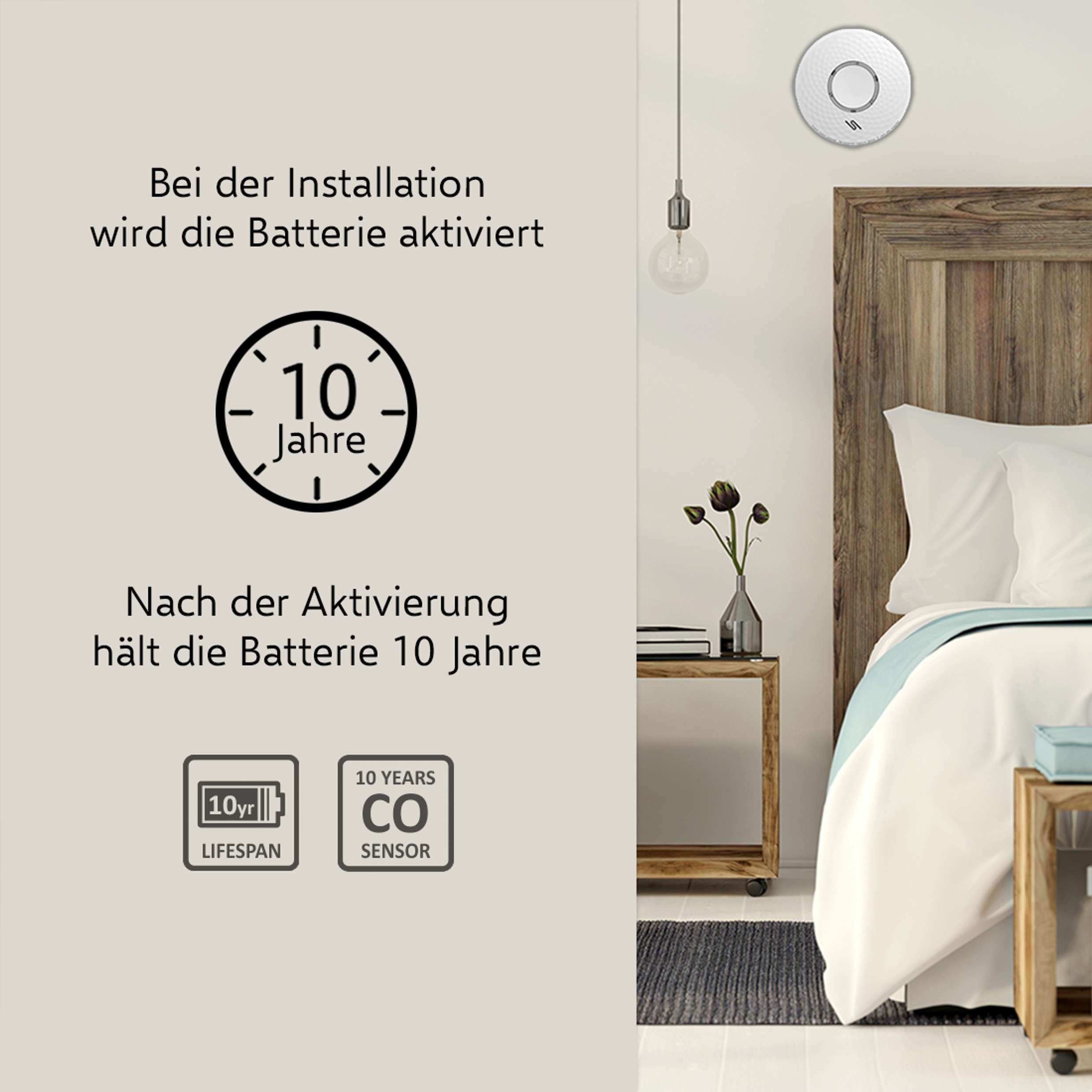 Elro FV431011 Rauchmelder (Kombi-Melder - Rauch- und Kohlenmonoxid mit 10-Jahres-Batterie)