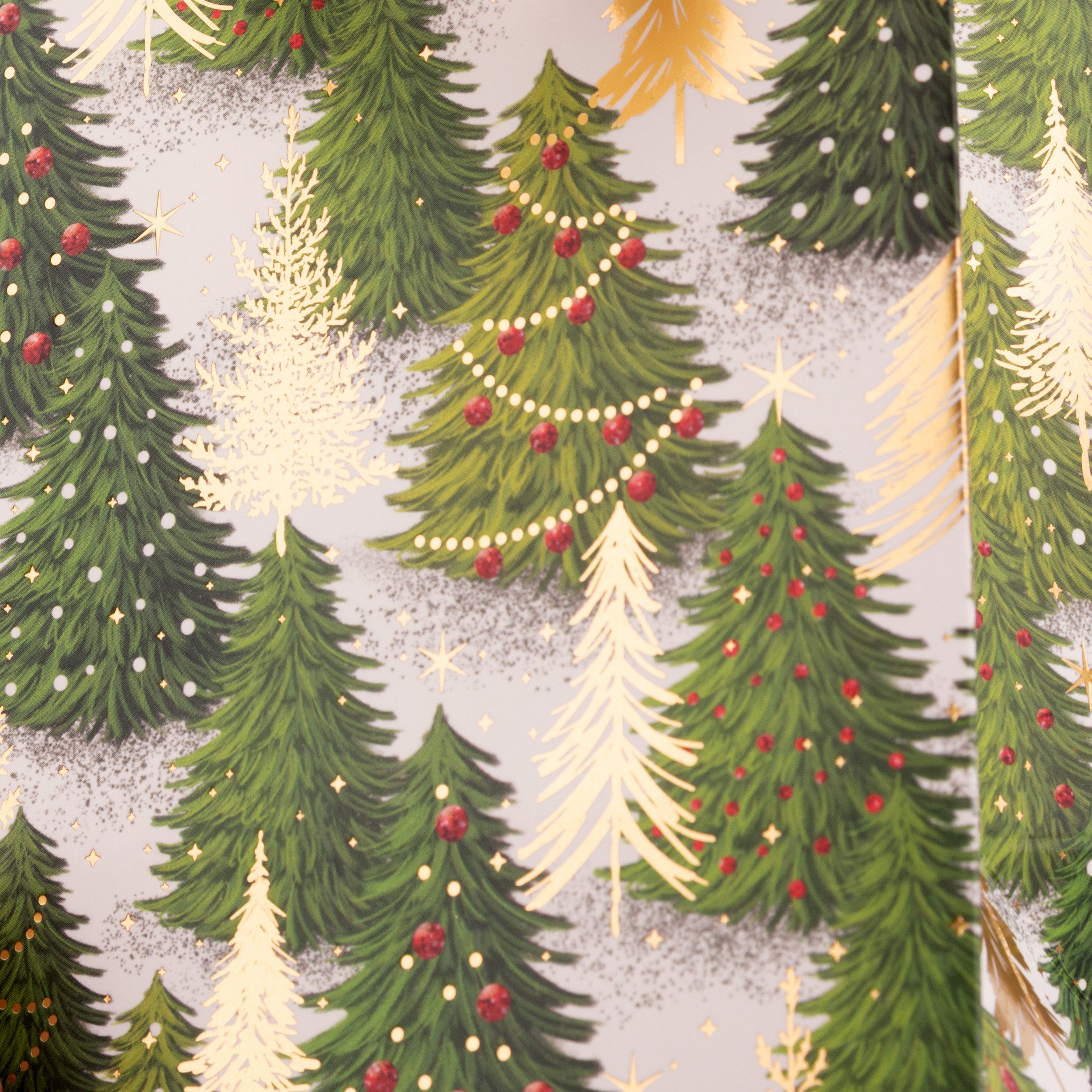 Idena Geschenkpapier Idena Bundle Geschenktaschen Tanne grün/gold 16x11,5x6cm 10 Stück