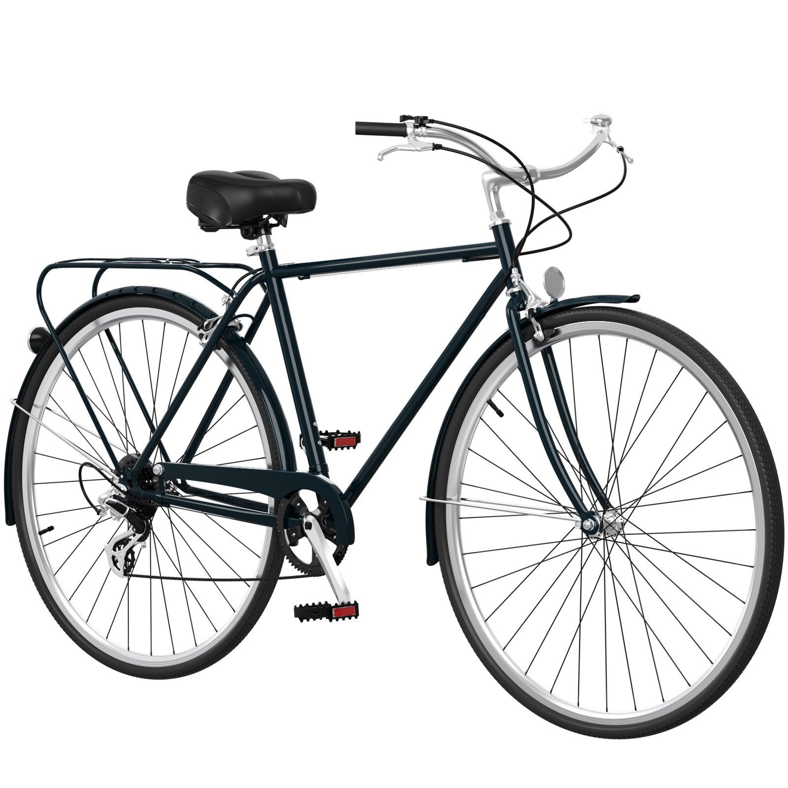 Fahrradsattel breiter Fahrradsattel cm - Cityrad Sattel 20 x x Wellgro Schwarz 12 - (LxBxH) 25