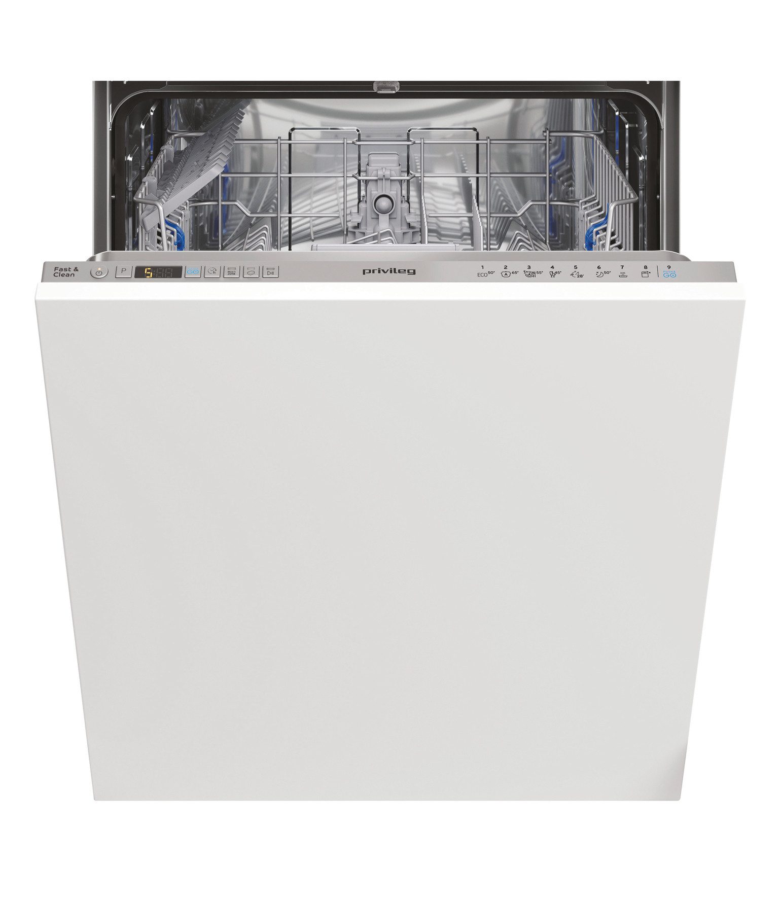 Privileg vollintegrierbarer Geschirrspüler P0I ECO 2D541 S, 14 Maßgedecke, Automatisches Türöffnungssystem mit Auto Door