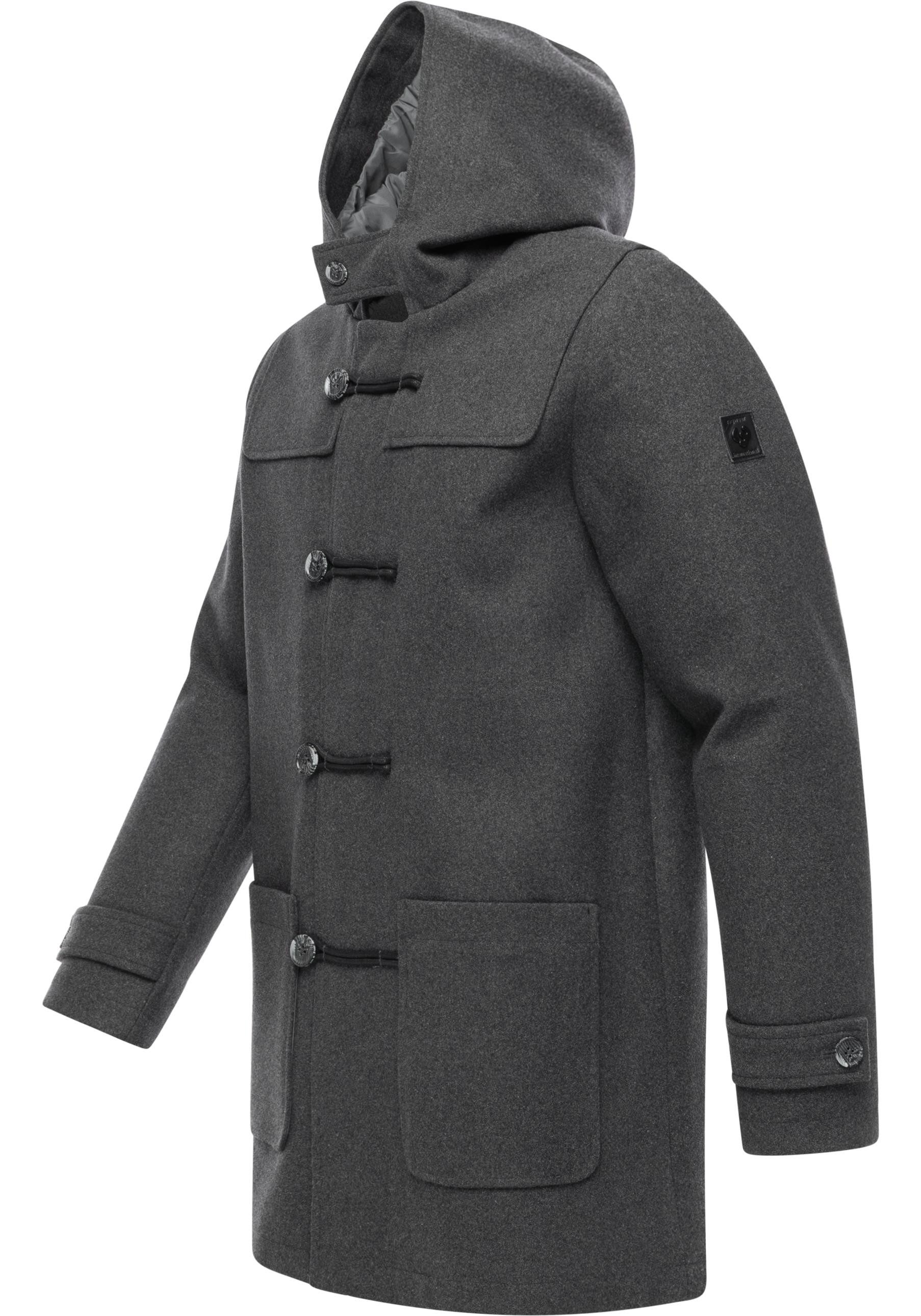 Ragwear Dufflecoat Duffie YOUMODO Funktionaler Herren Mantel in Wolloptik