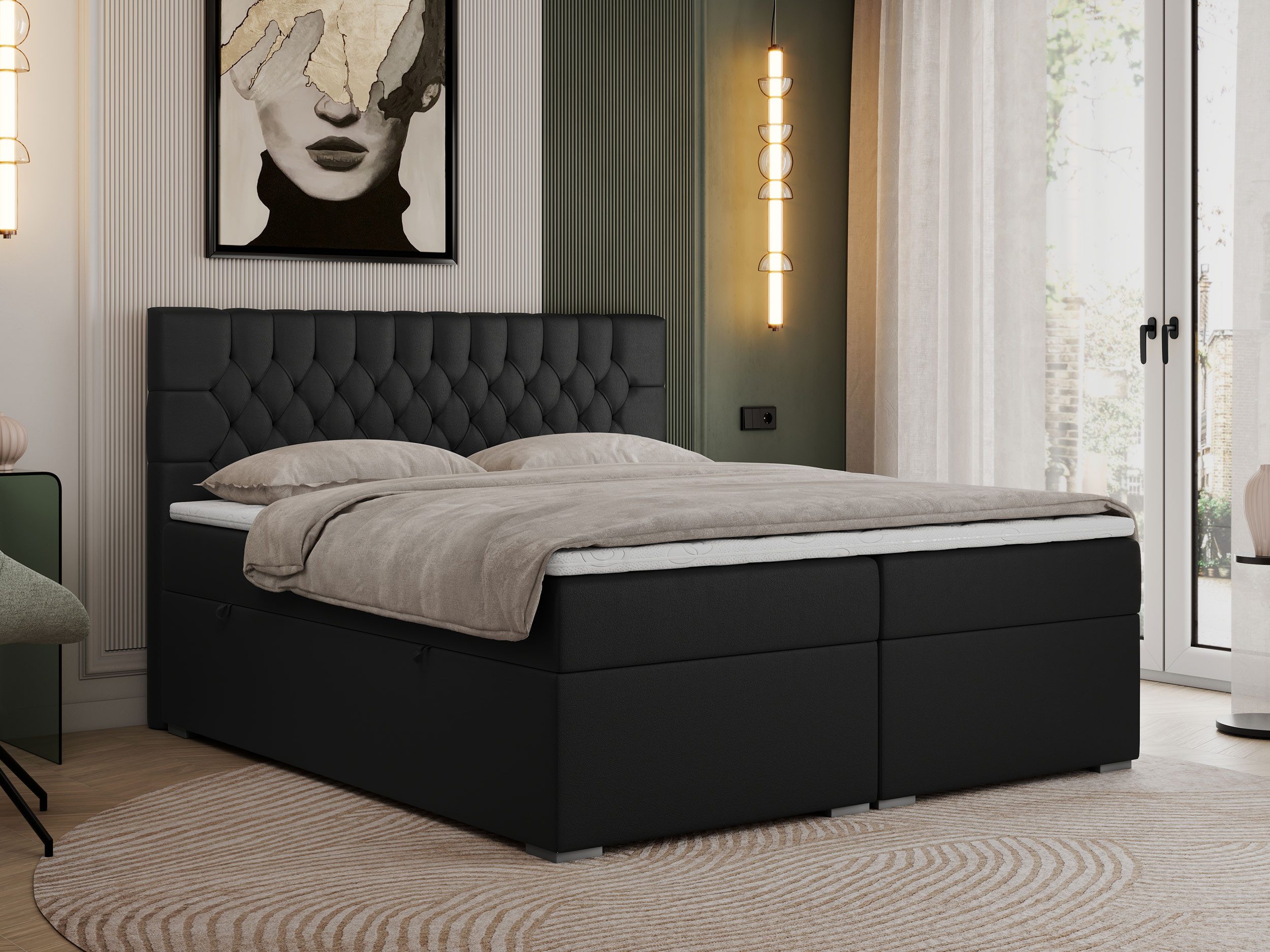 MKS MÖBEL Boxspringbett PERA (Set, Packung, günstig online kaufen