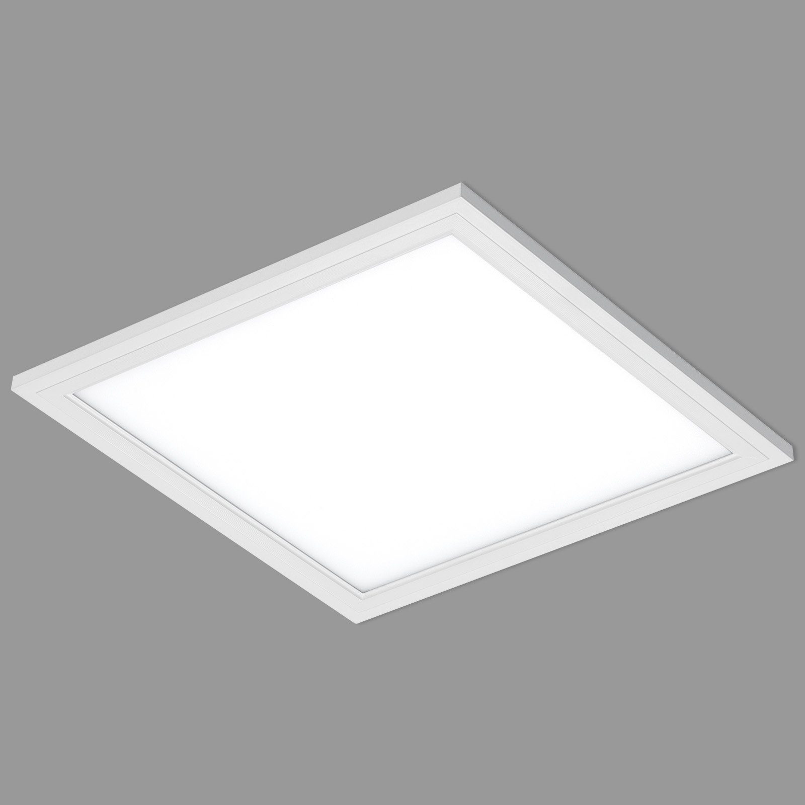 Briloner Leuchten Deckenleuchte SIMPLE 7191-016, LED fest integriert, Neutralweiß, LED Panel, ultraflach, neutralweiß