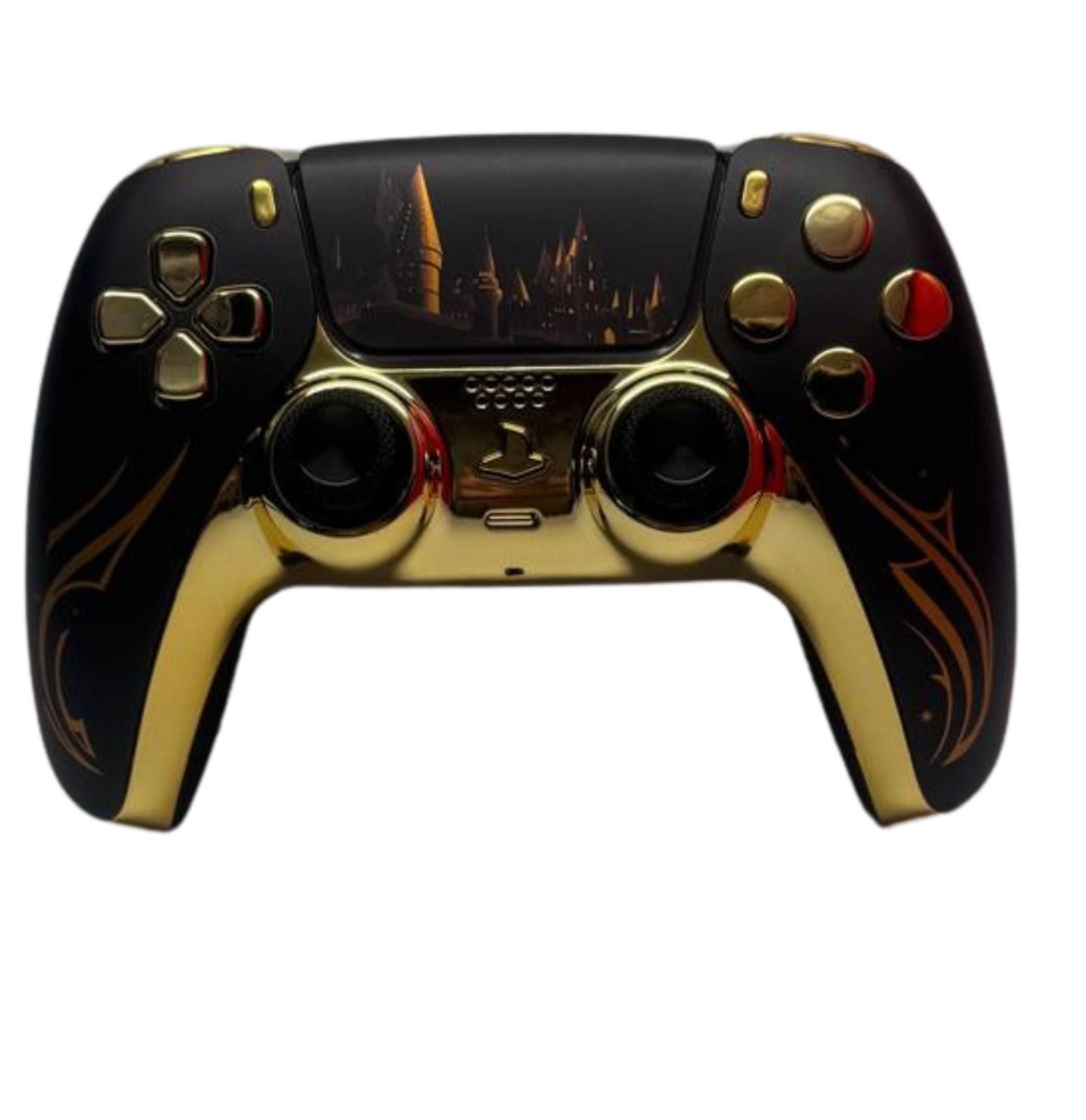 Design Hogwarts Castle Gold PlayStation 5-Controller