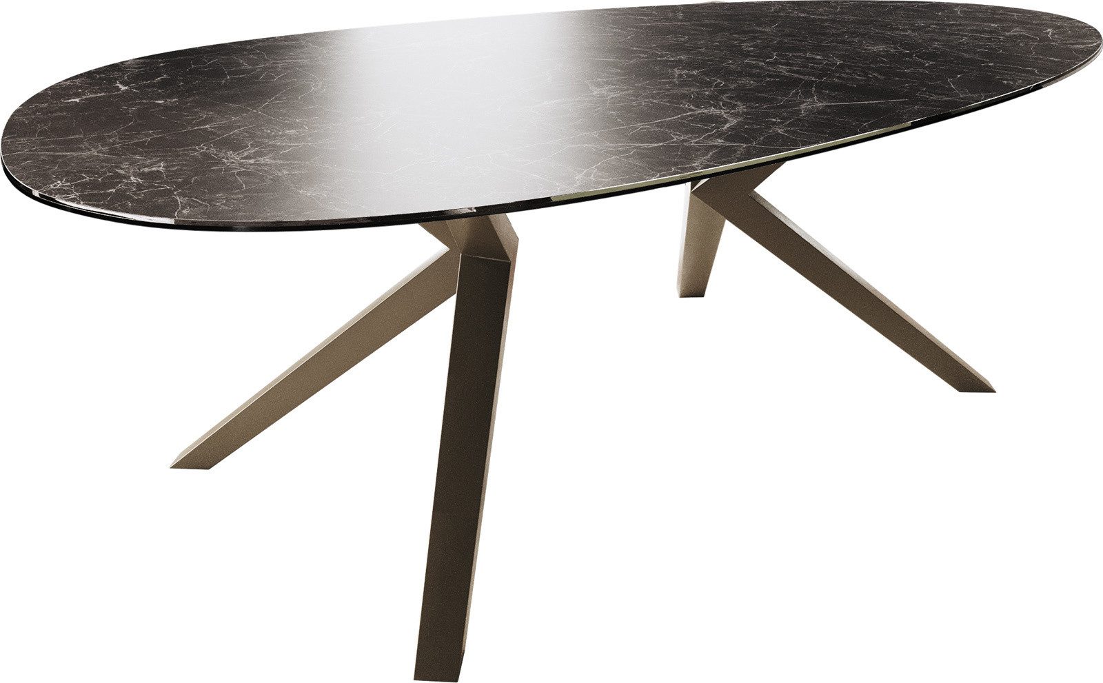 DELIFE Esstisch Edge, Oval Keramik Laminam® günstig online kaufen