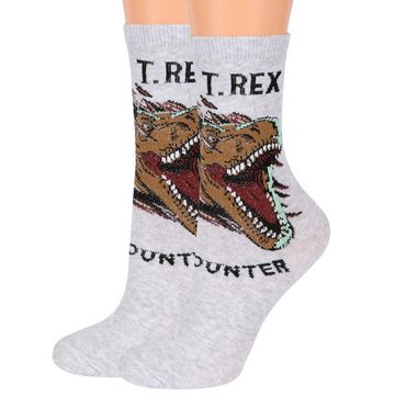 Sarcia.eu Haussocken Jurassic World Set Jungensocken, lange Socken, Fußsocken 4 Paar