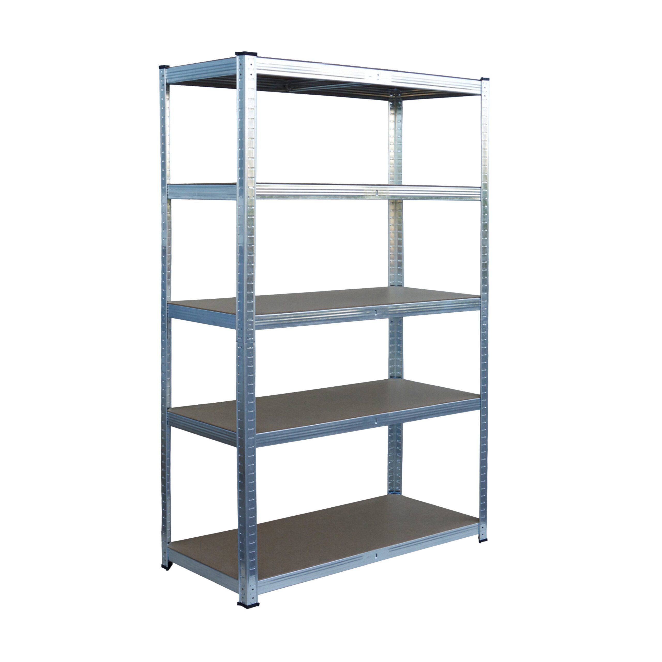 relaxdays Schwerlastregal mit 5 Ebenen bis 875 kg, 1-tlg., 30 x 100 x 180 cm