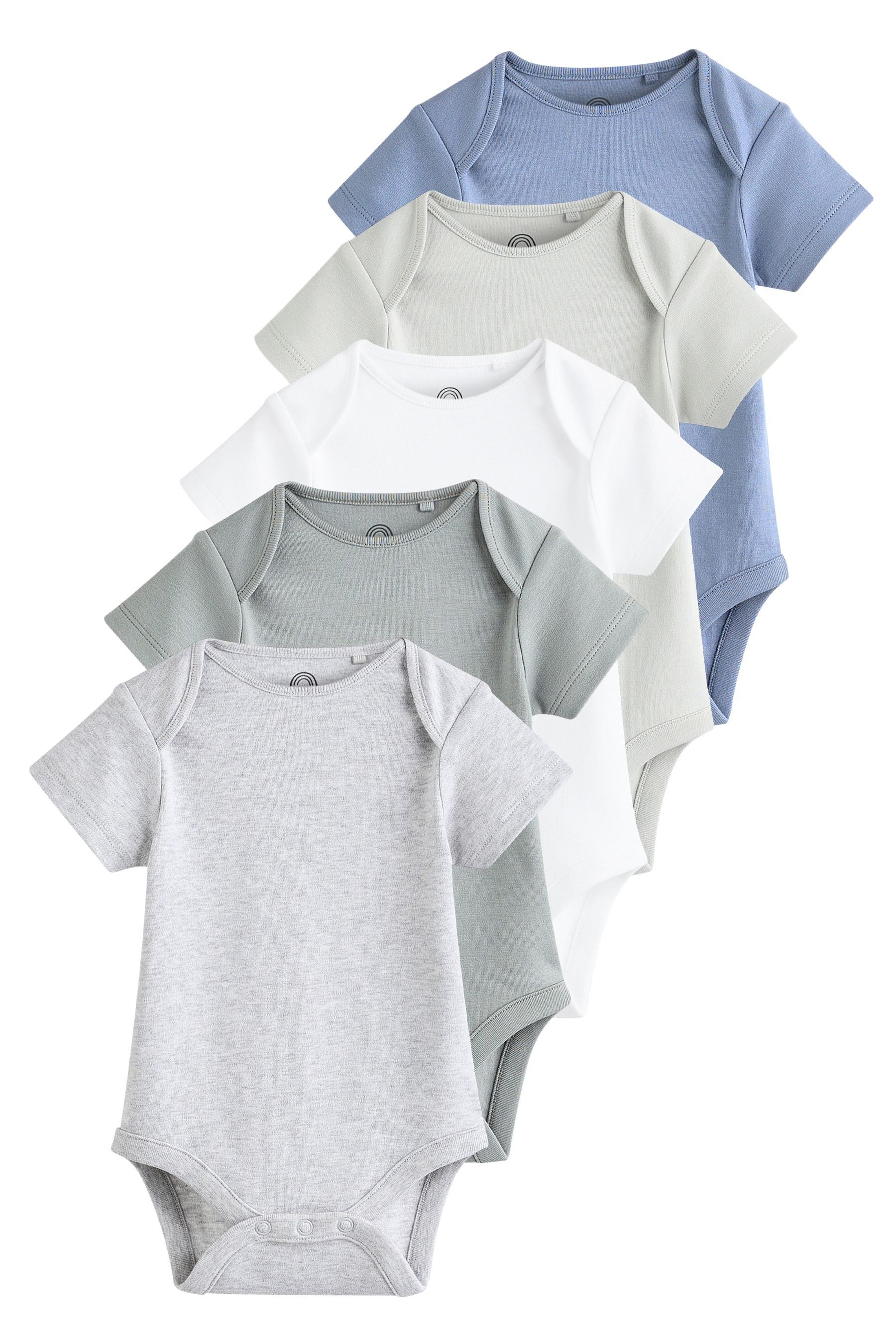 Kurzarmbody Kurzärmelige Strampler, 5er-Pack