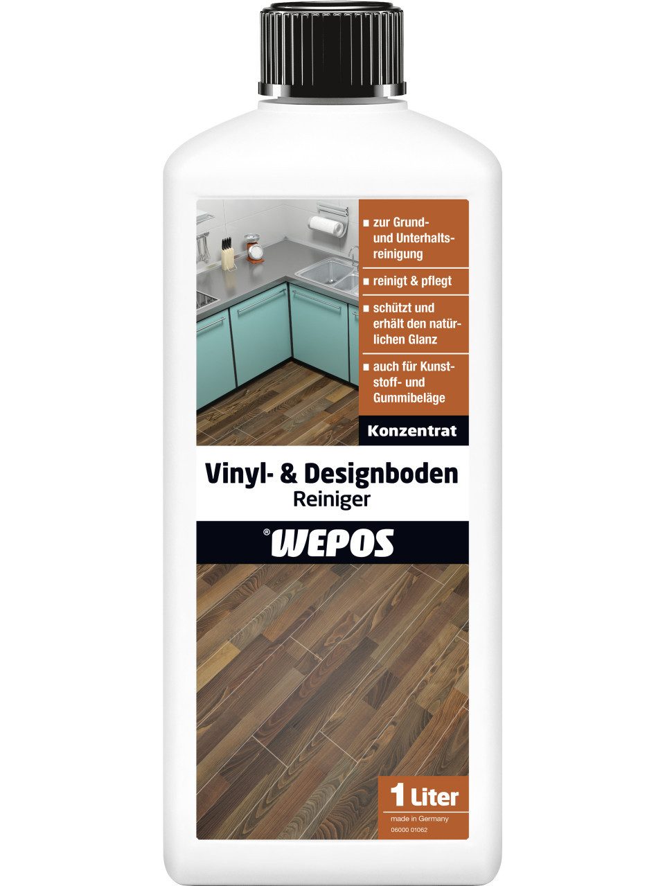 WEPOS CHEMIE GMBH Wepos PVC-Bodenreiniger 1 L Vinyl- und Designbodenreiniger