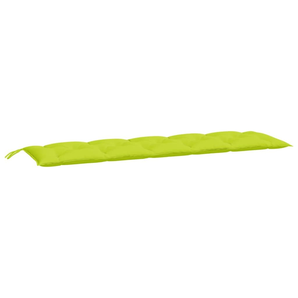 vidaXL Sitzauflage Gartenbank-Auflage Hellgrün 180x50x7 cm Oxford-Gewebe, (1 St)