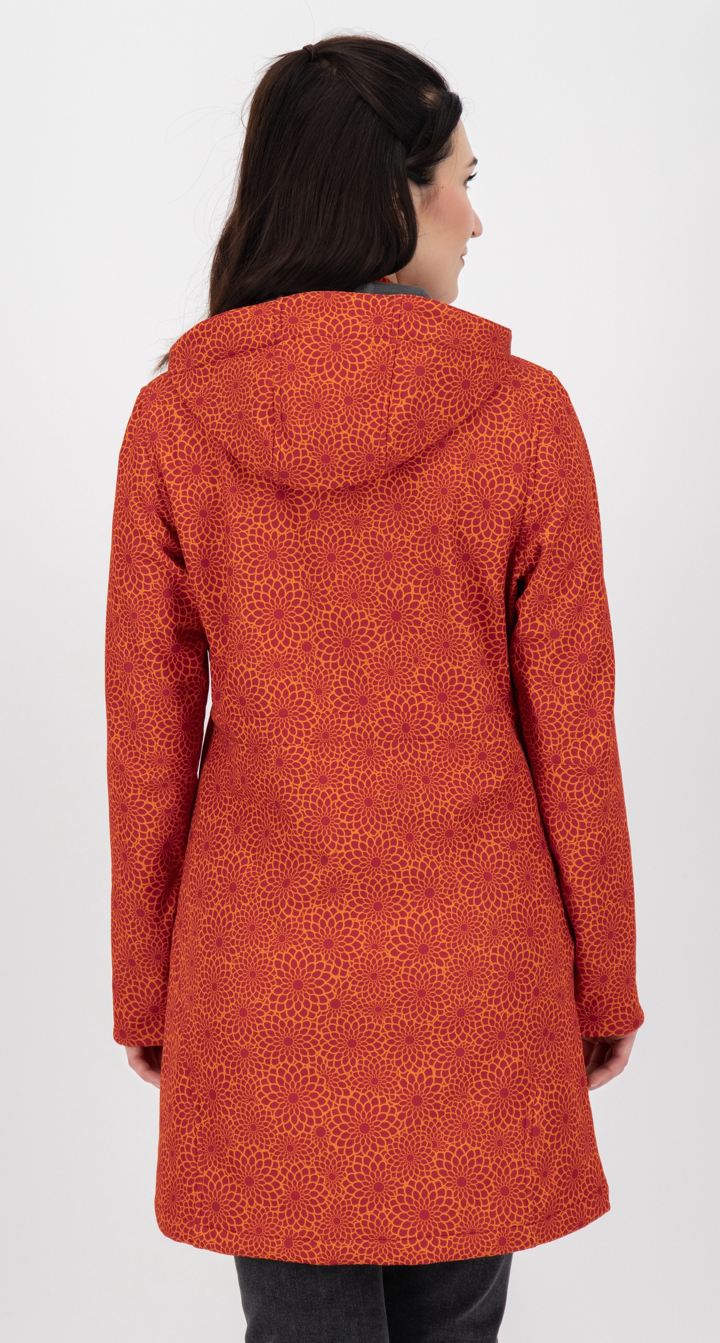 DEPROC Active Softshelljacke SHELBY LONG leichter Softshell Kurzmantel mit abnehmbarer Kapuze