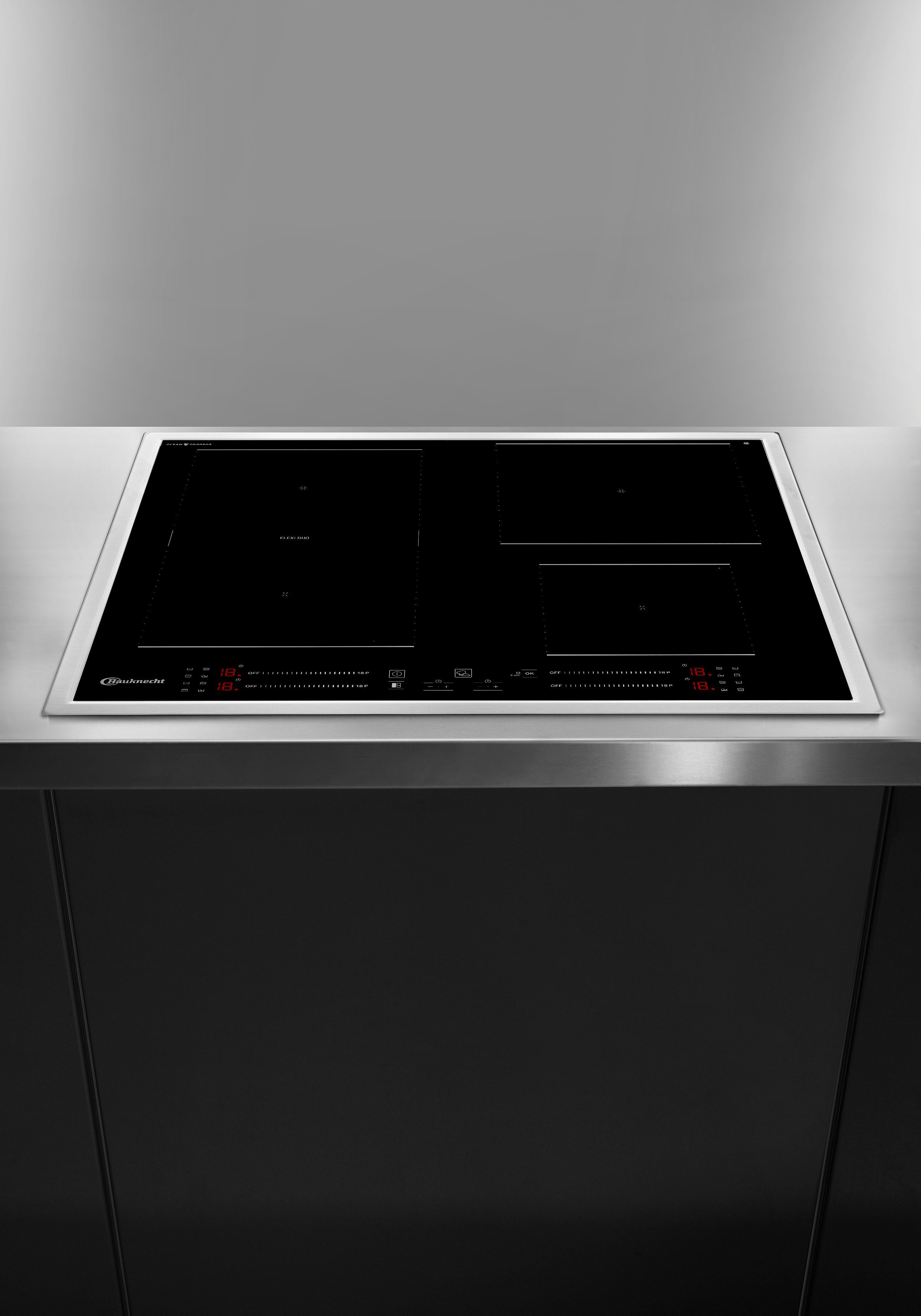 BAUKNECHT Flex-Induktions-Kochfeld BS 5760C CPFT, Induktionskochfeld mit Flexibler Kochzone, Booster Funktion