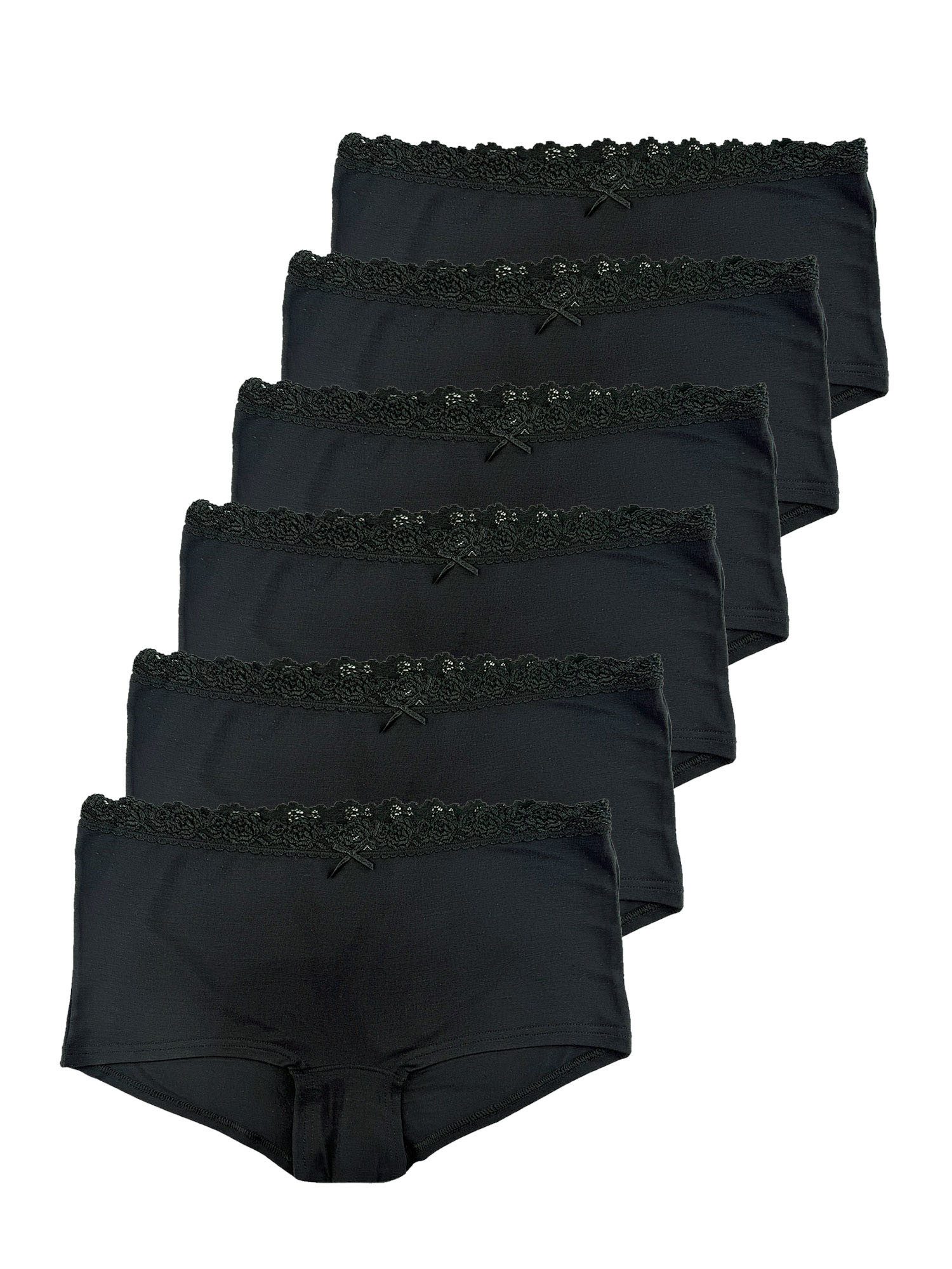 Nina Von C. Panty 6er Pack Panty Cosy (Packung, 6-St) Modal, glänzende Blütenspitze, atmungsaktiv & pflegeleicht
